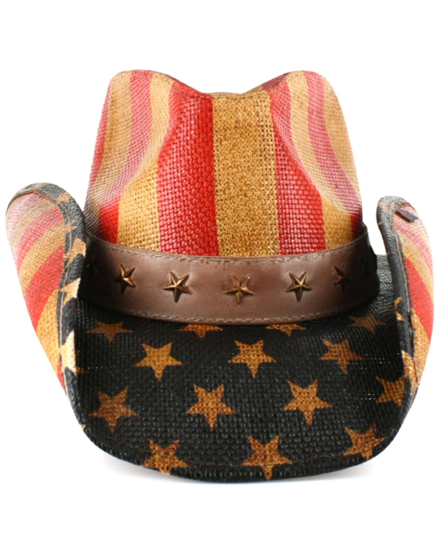 Cody James Men's Justice American Flag Drifter Straw Cowboy Hat - Image 4