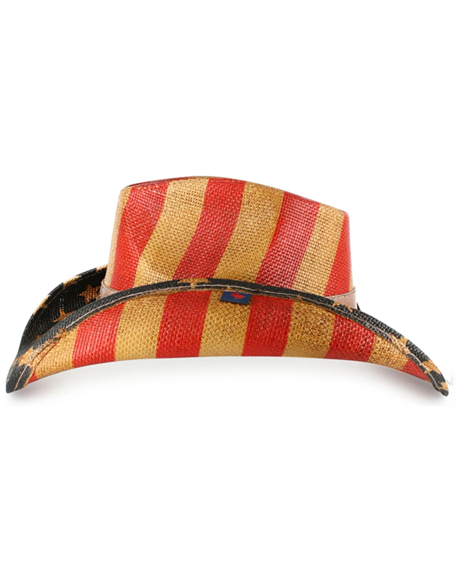 Cody James Men's Justice American Flag Drifter Straw Cowboy Hat - Image 5