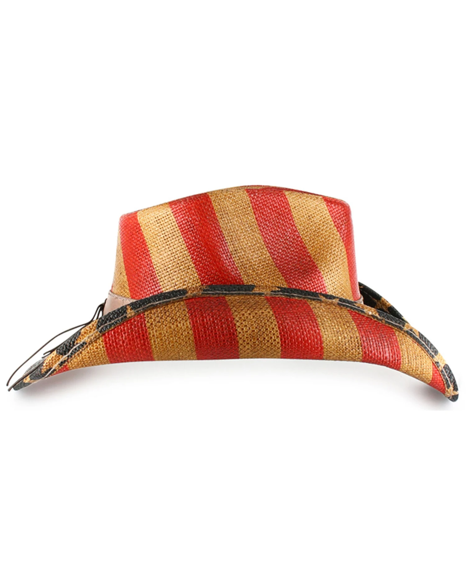 Cody James Men's Justice American Flag Drifter Straw Cowboy Hat - Image 6