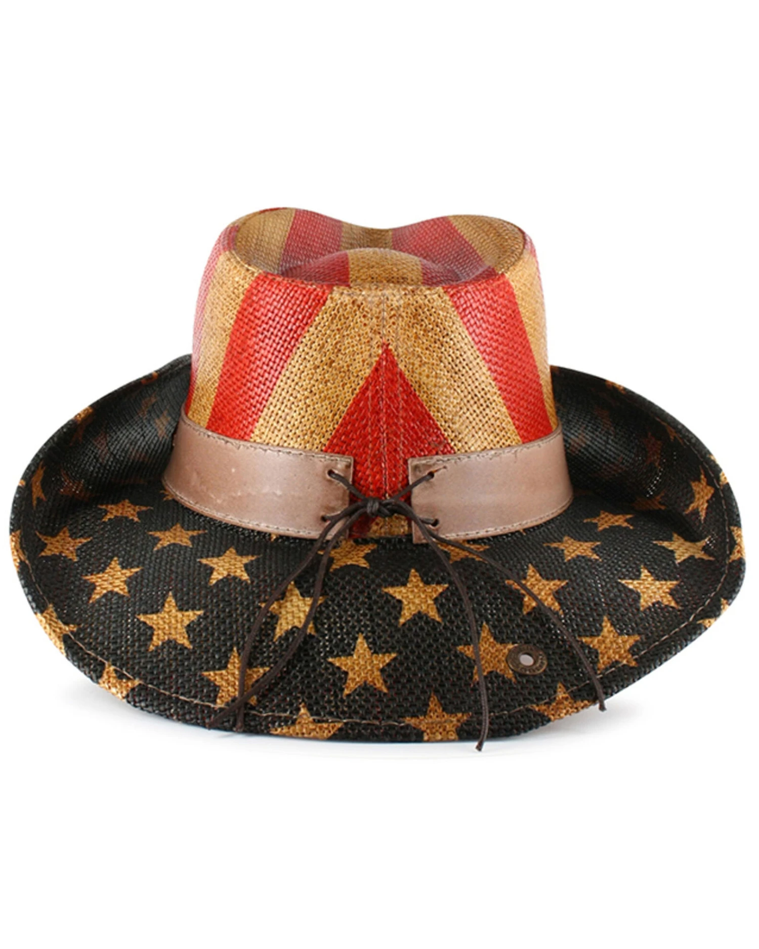 Cody James Men's Justice American Flag Drifter Straw Cowboy Hat - Image 3