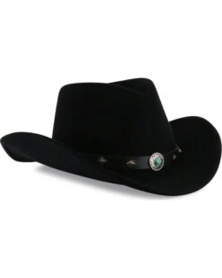 Cody James Men's Santa Ana Black Wool Felt Hat