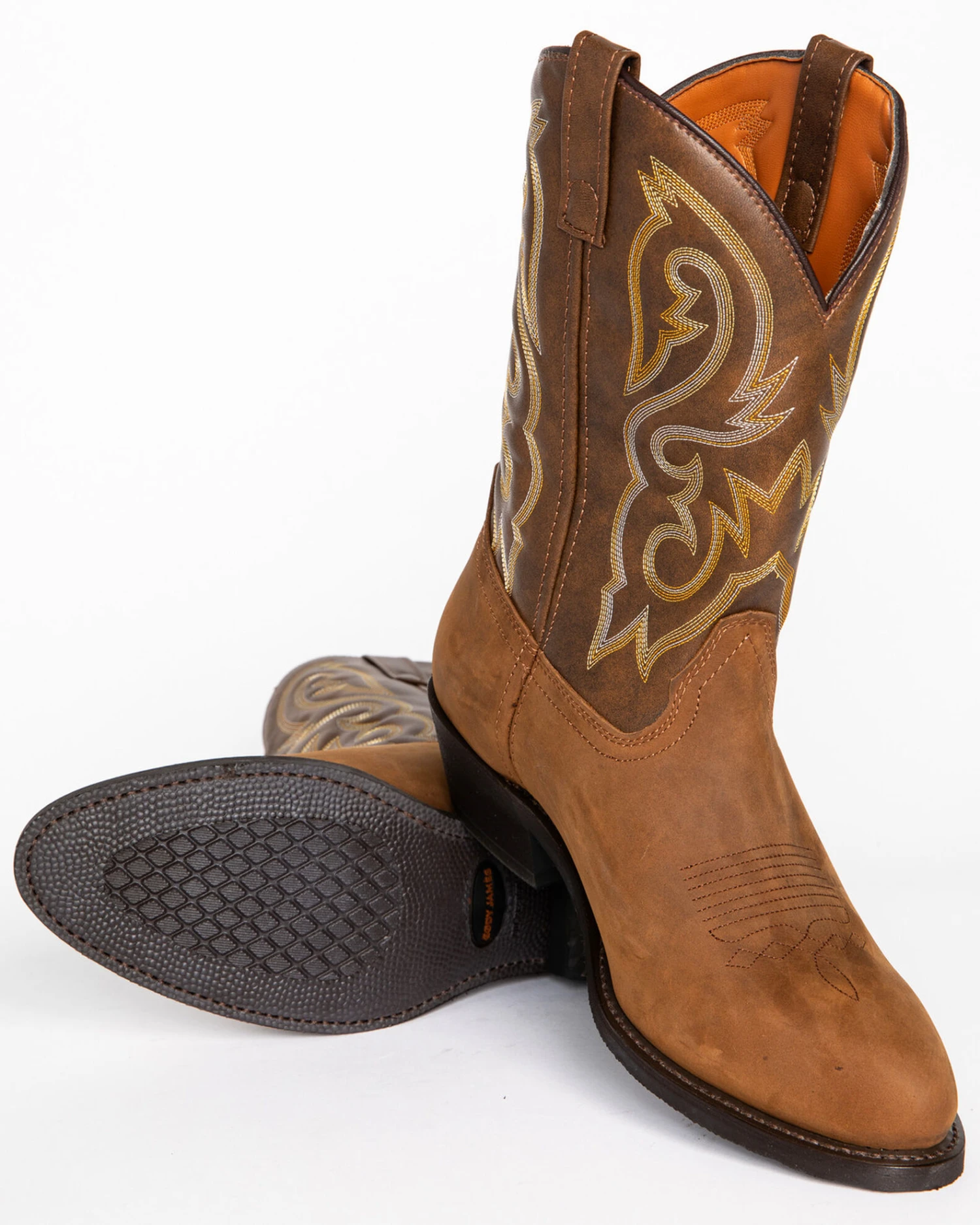 Cody James Men's Embroidered Western Boots - Round Toe - Image 7