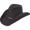 Cody James Men's Black Felt Pinch Front Western Hat
