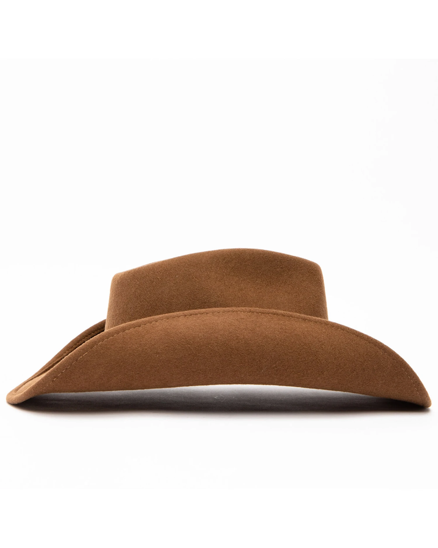 Cody James Men's Fawn Pinch Front Leather Stud Band Wool Hat - Image 3