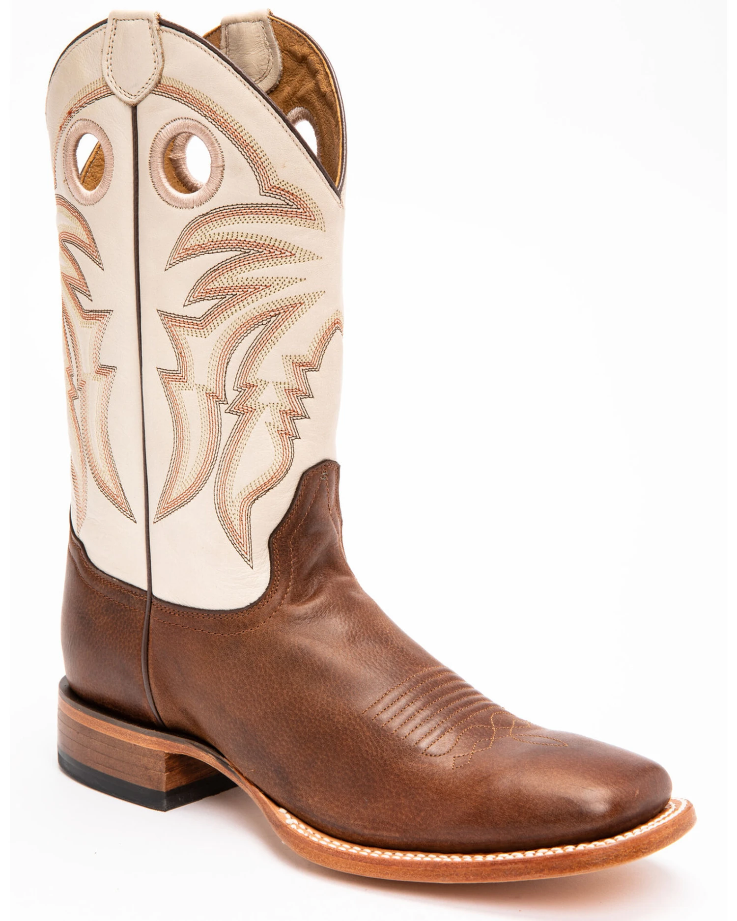 Cody James Men's Leather Western Boots - Broad Square Toe - Image 6