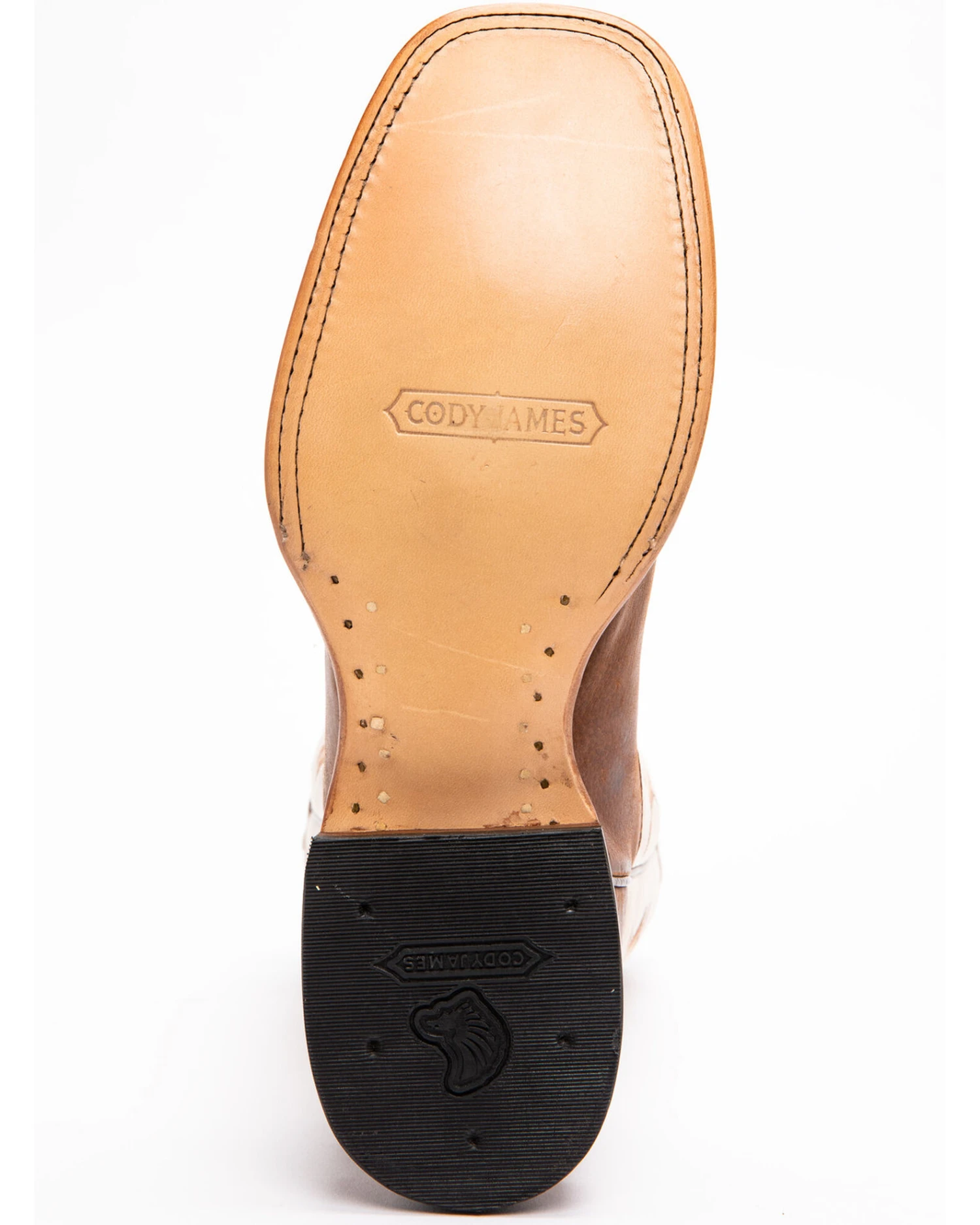 Cody James Men's Leather Western Boots - Broad Square Toe - Image 7