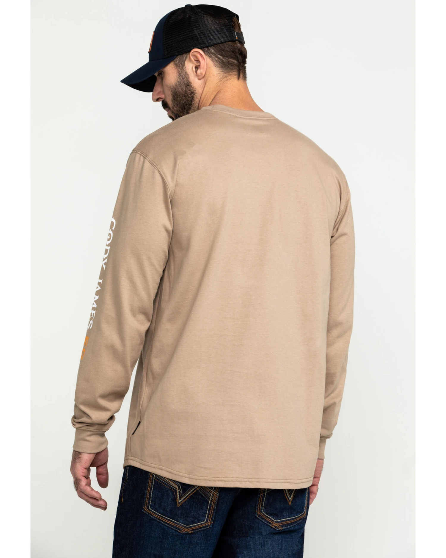 Cody James Men's FR Logo Long Sleeve Stretch Work Shirt - Image 2