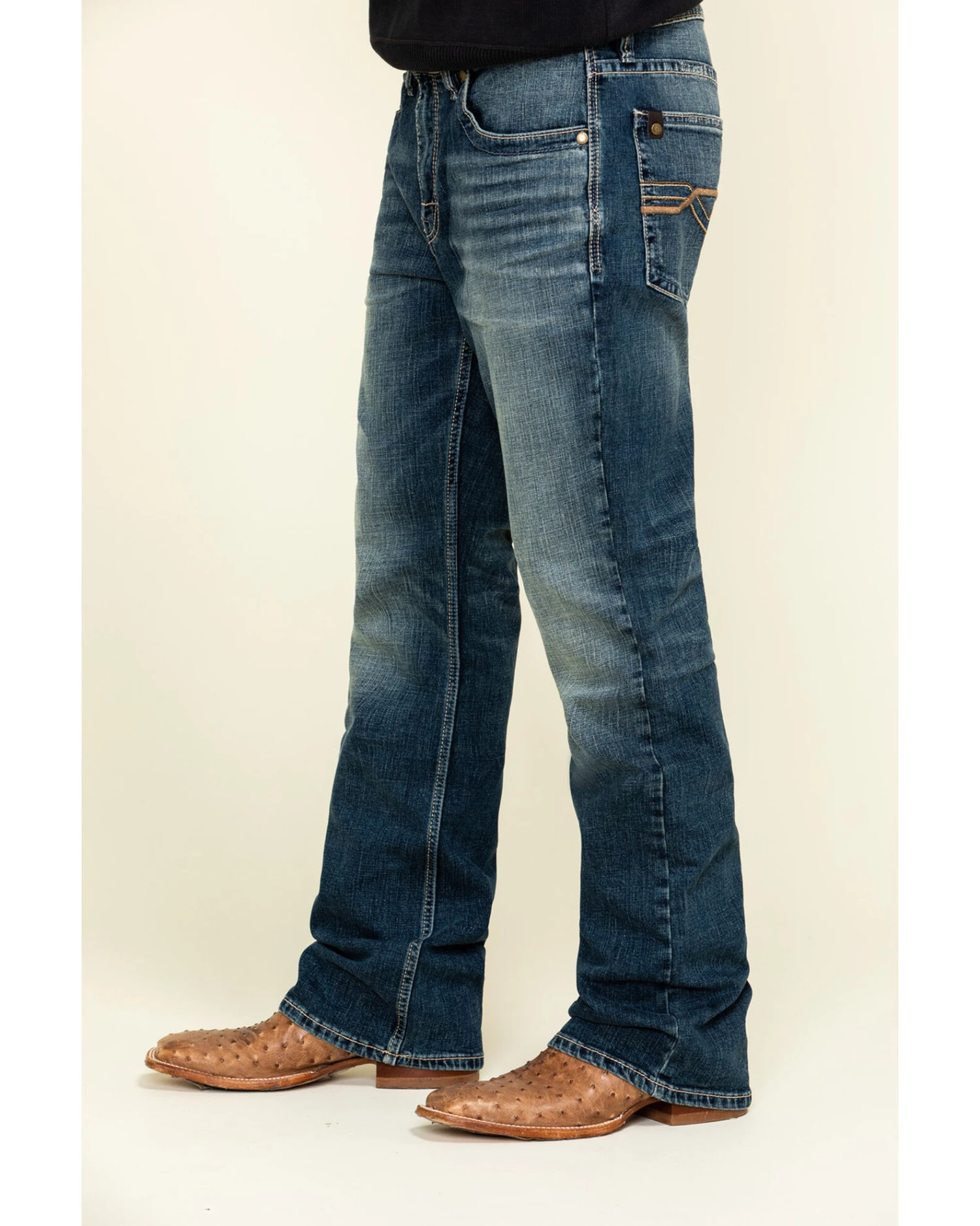 Cody James Core Men's Sundance Medium Wash Stretch Slim Bootcut Jeans - Image 3