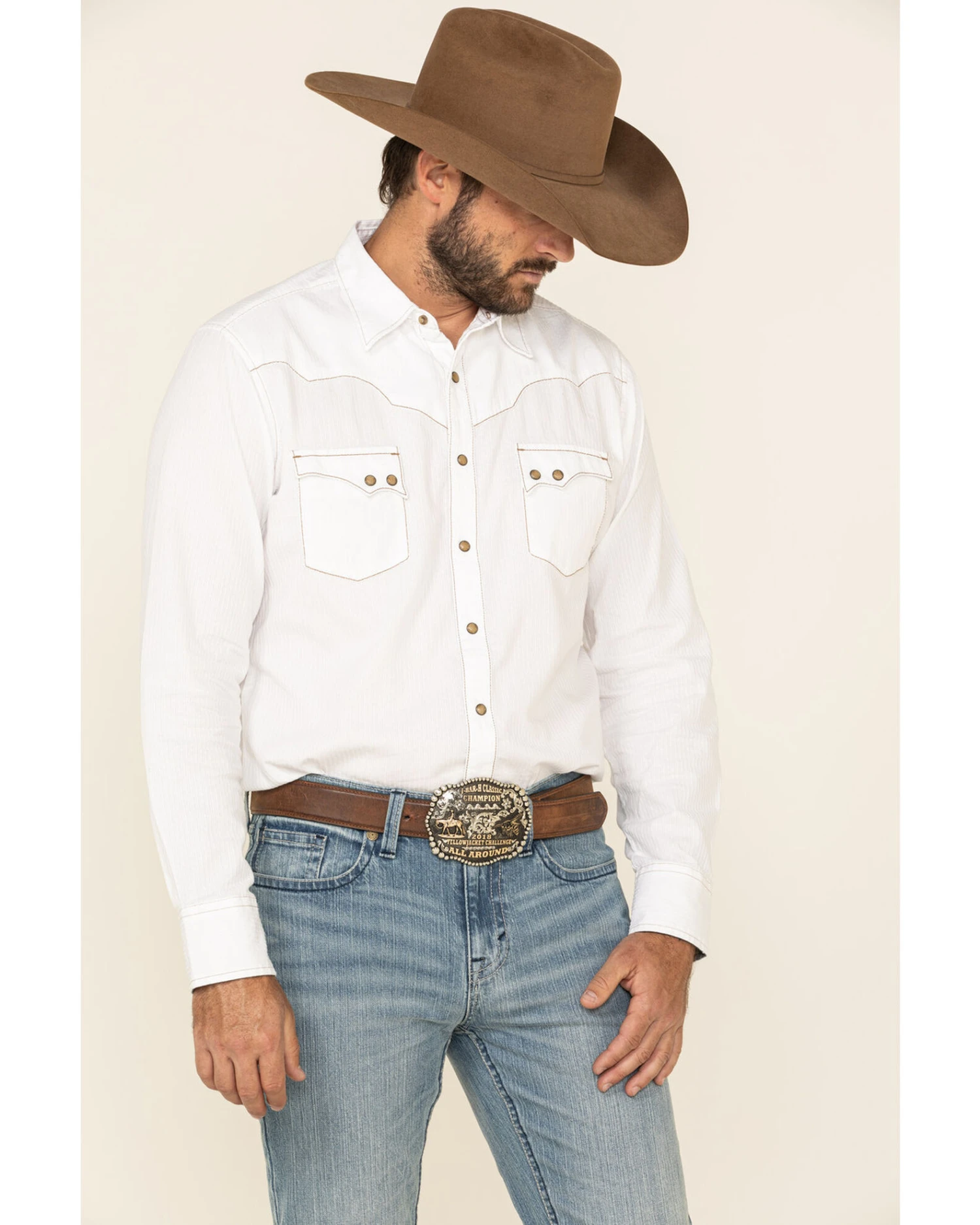 Cody James Men's Crupper Light Wash Stretch Slim Straight Jeans - Image 2