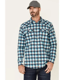 Cody James Men's FR Plaid Print Long Sleeve Work Shirt