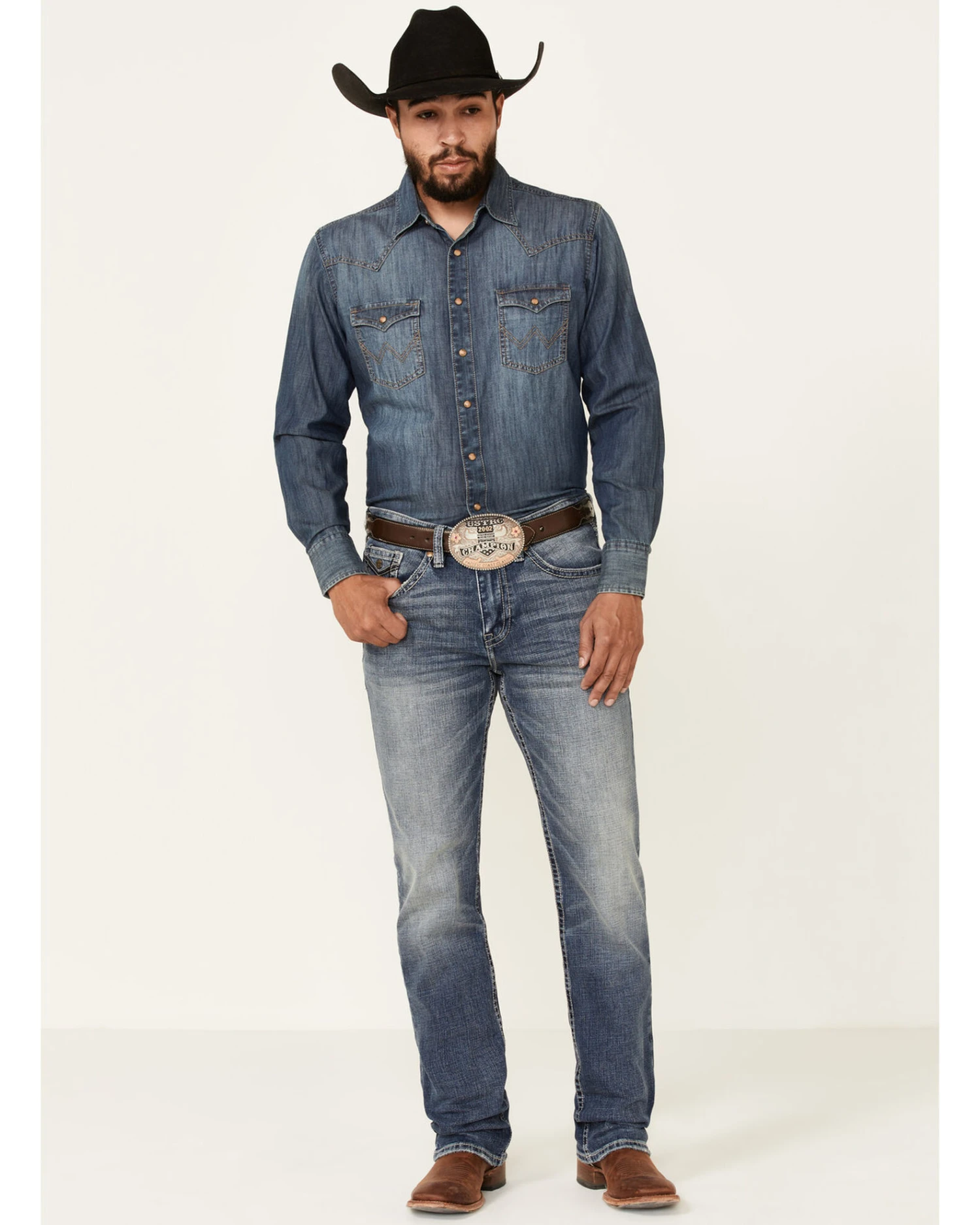 Cody James Core Men's Buster Stretch Medium Wash Slim Straight JeansÂ