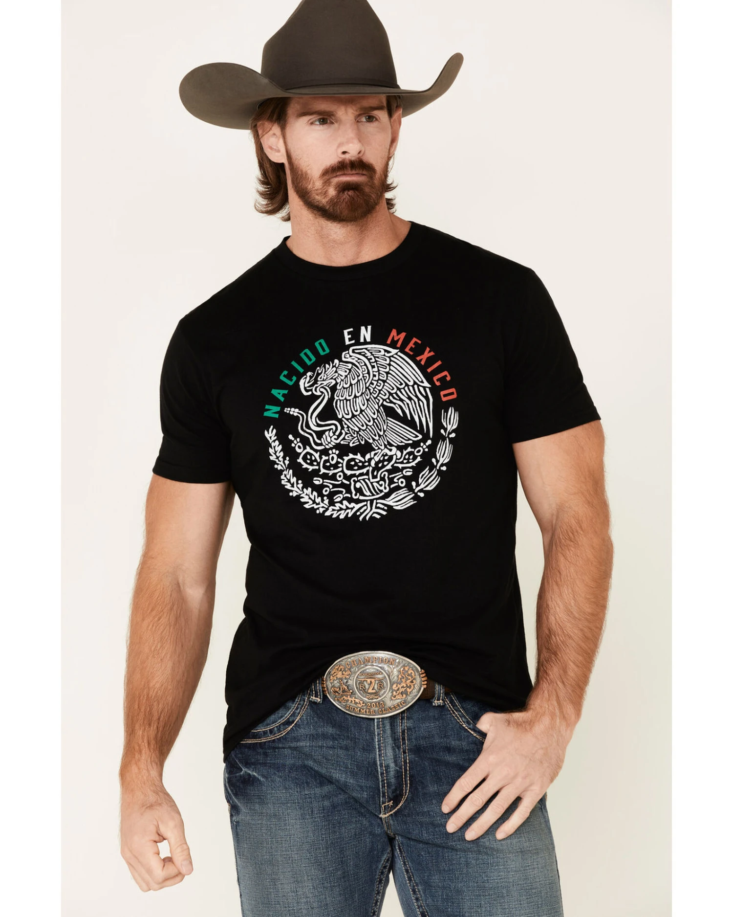 Cody James Men's Black Born In Mexico Graphic T-ShirtÂ