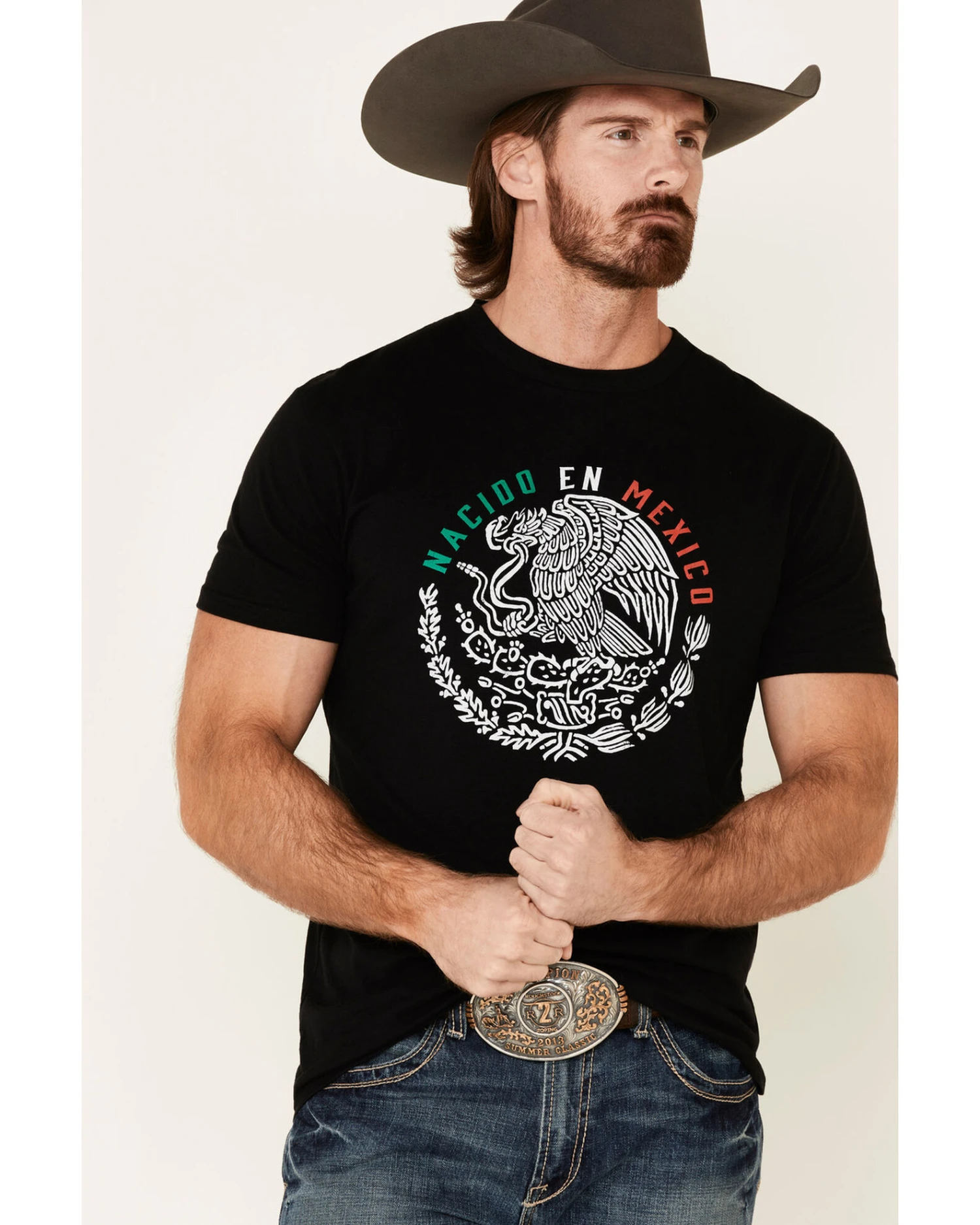 Cody James Men's Black Born In Mexico Graphic T-Shirt - Image 4