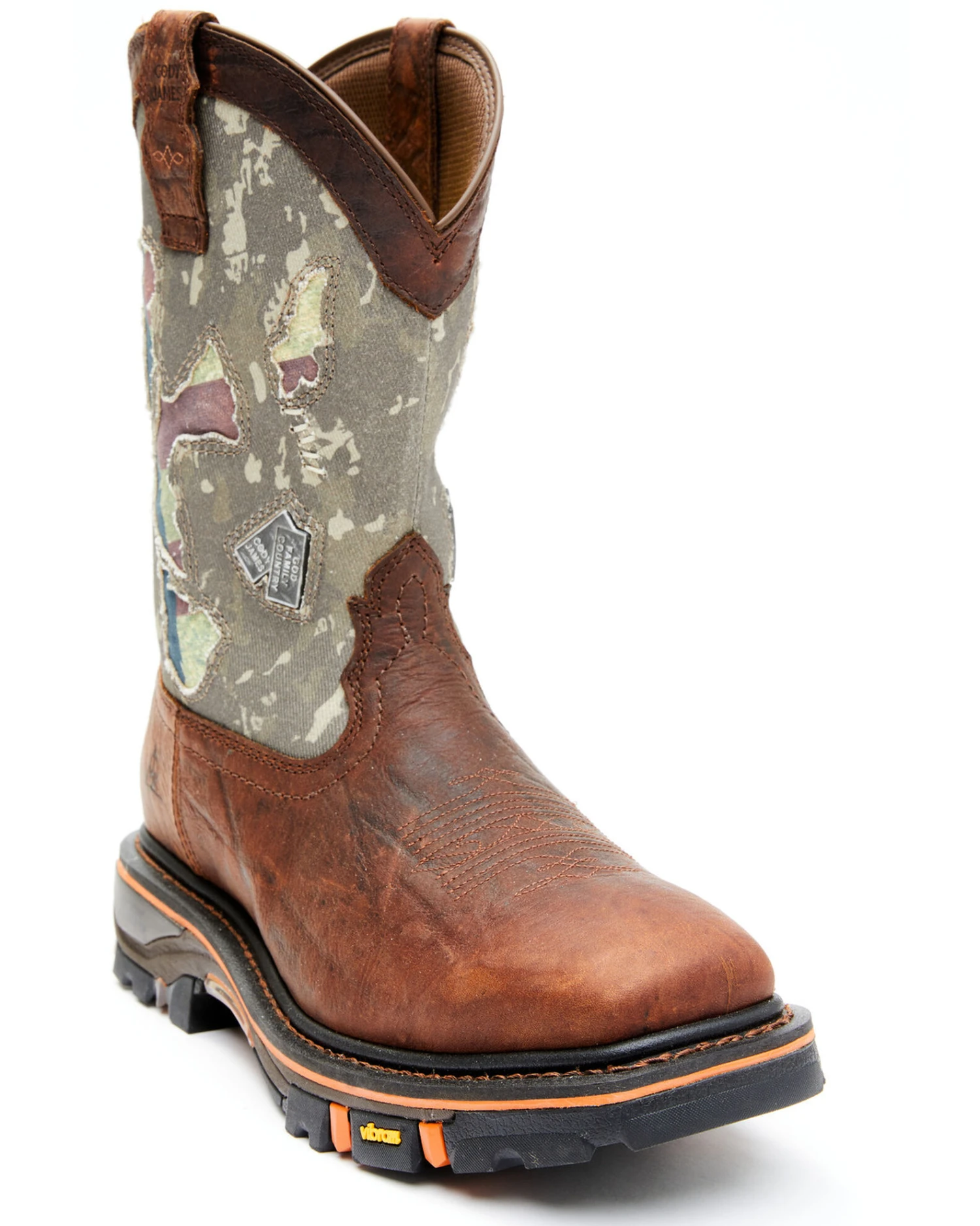 Cody James Men's Camo Decimator Western Work Boots - Soft Toe - Image 2