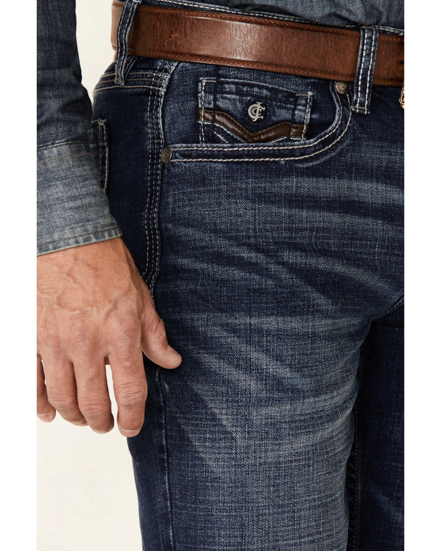 Cody James Core Men's Cayuse Med Stretch Slim Straight Jeans - Image 3