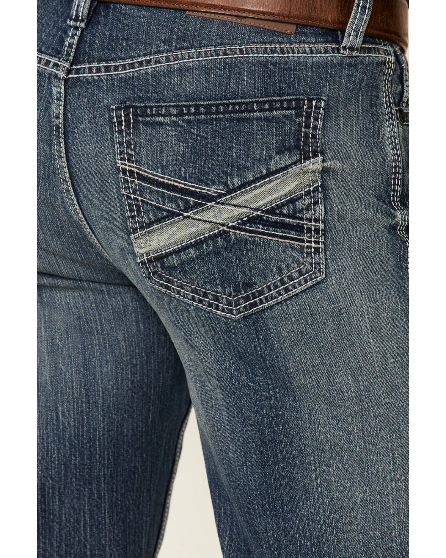 Cody James Men's Hide Out Med Stretch Stackable Straight Jeans - Image 4