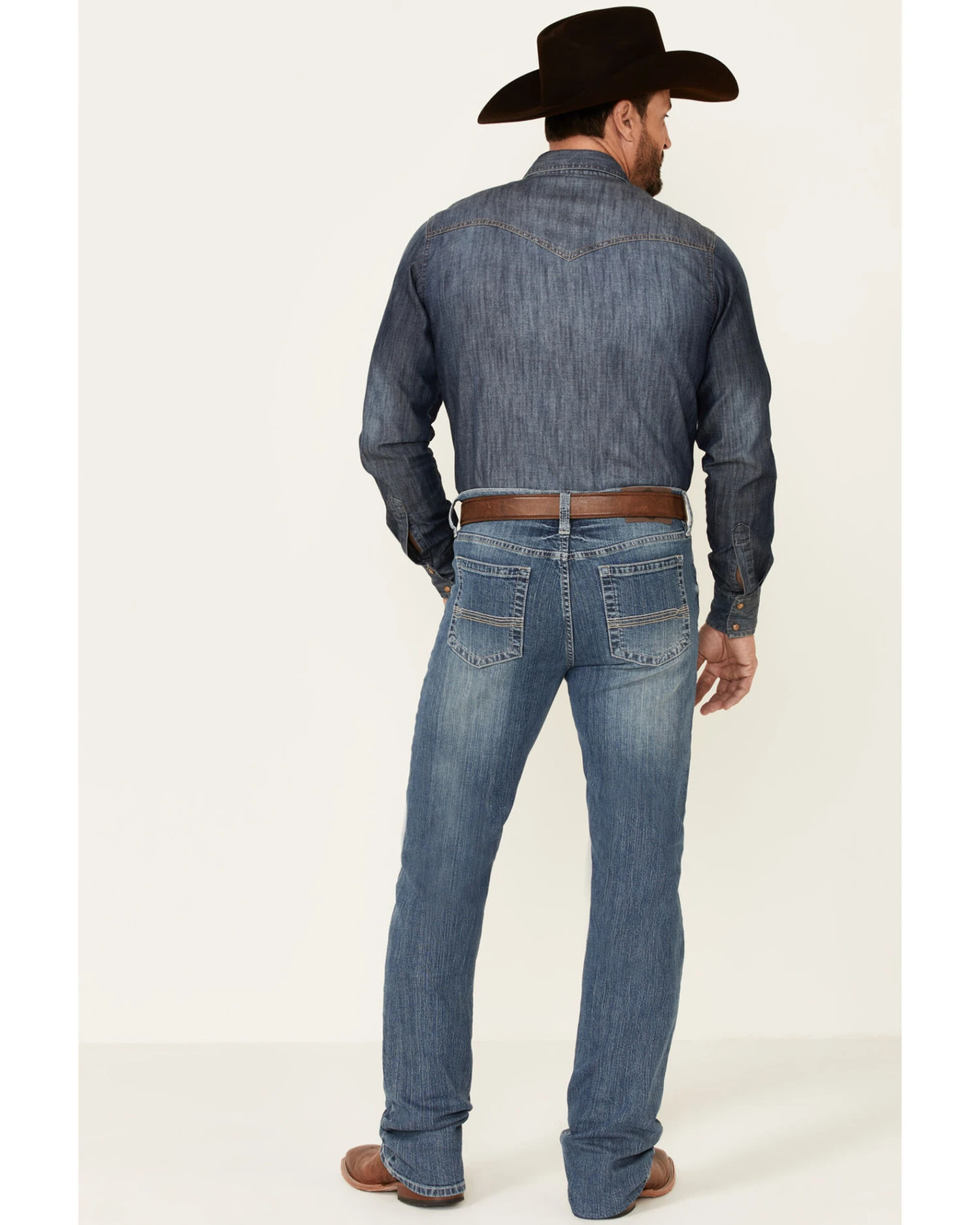 Cody James Men's Casey Light Wash Stretch Stackable Straight Jeans - Image 2