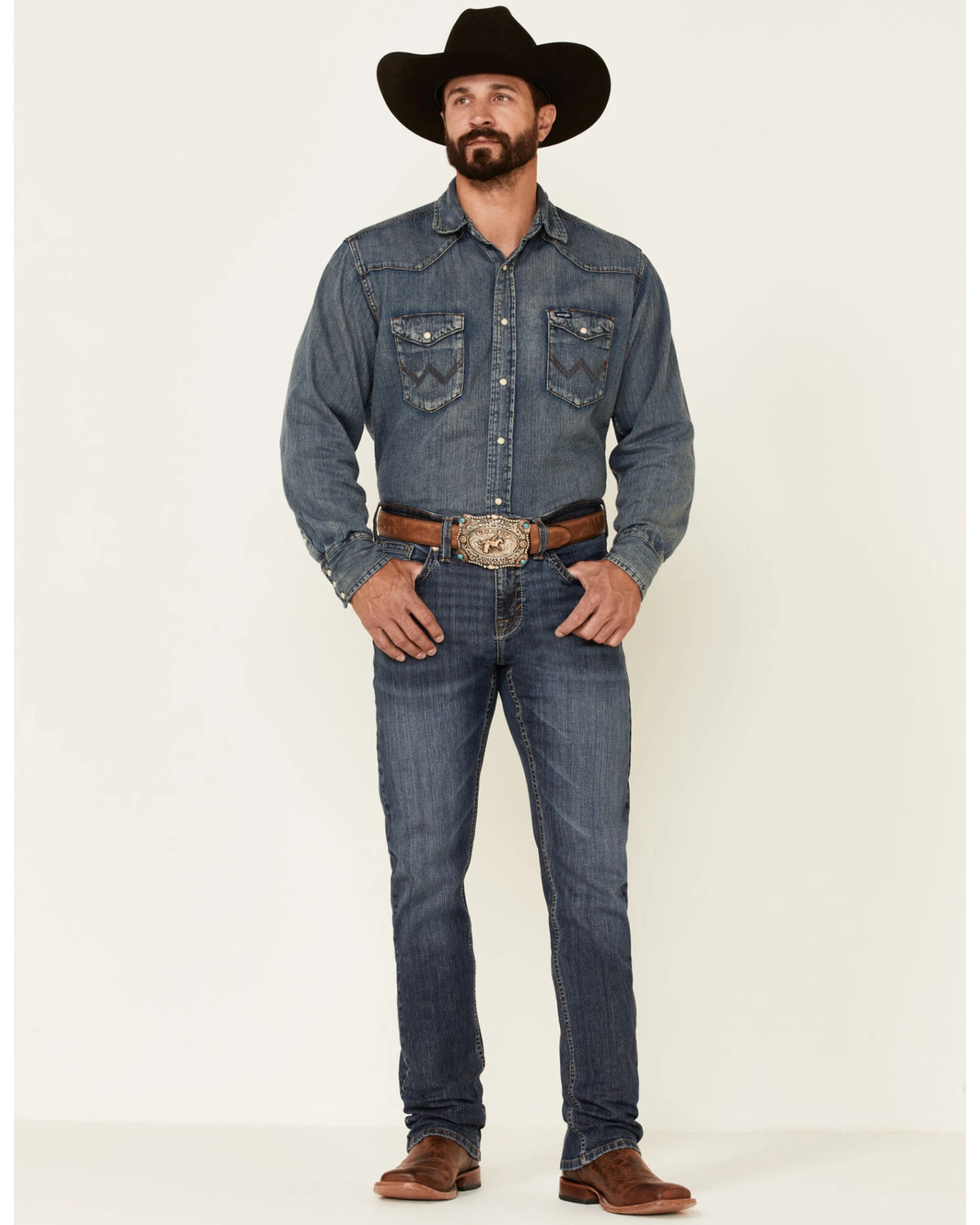 Cody James Men's Dark Wash Courtright Stretch Slim Straight JeansÂ