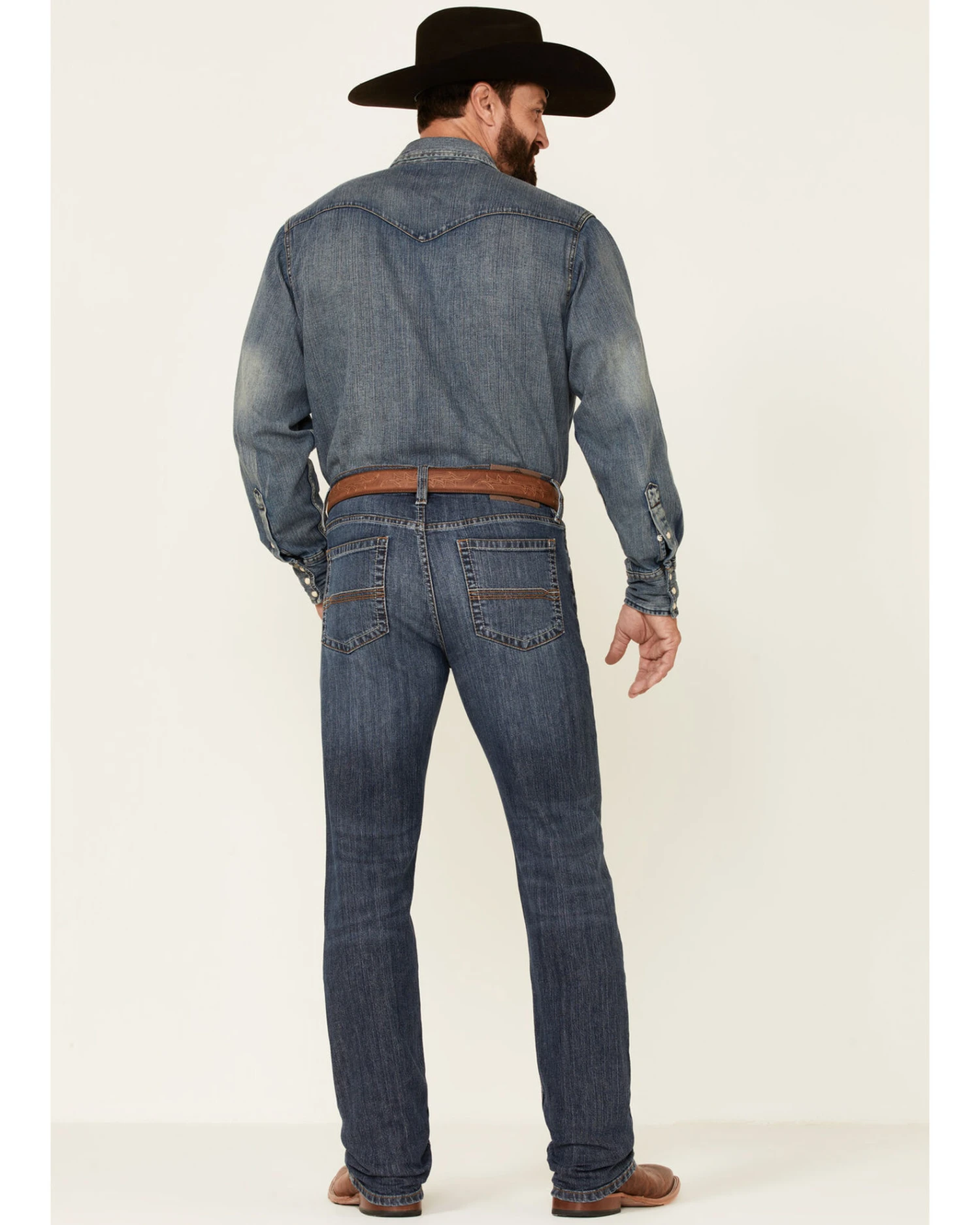 Cody James Men's Dark Wash Courtright Stretch Slim Straight Jeans - Image 4