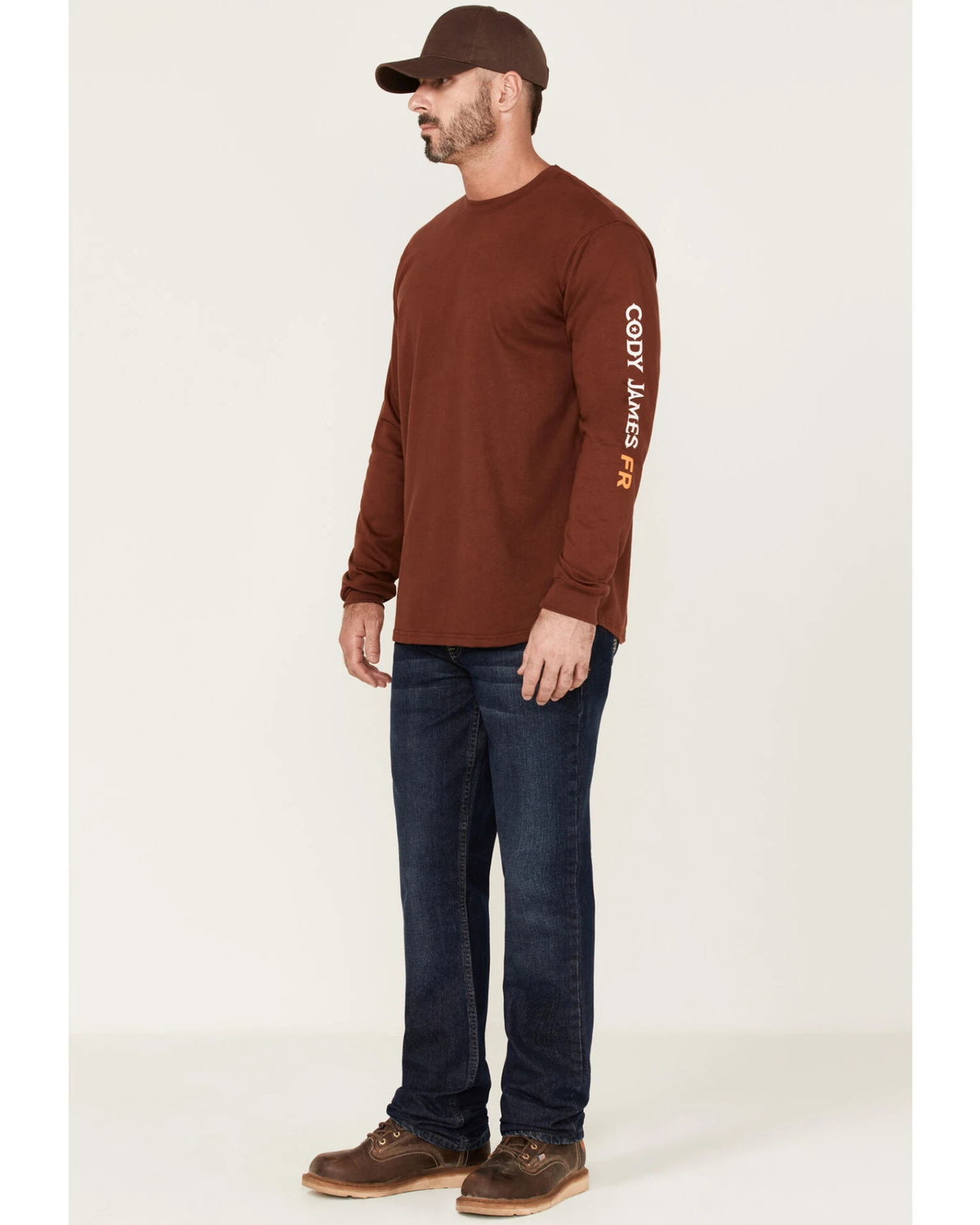 Cody James Men's FR Logo Long Sleeve Work T-Shirt - Image 2