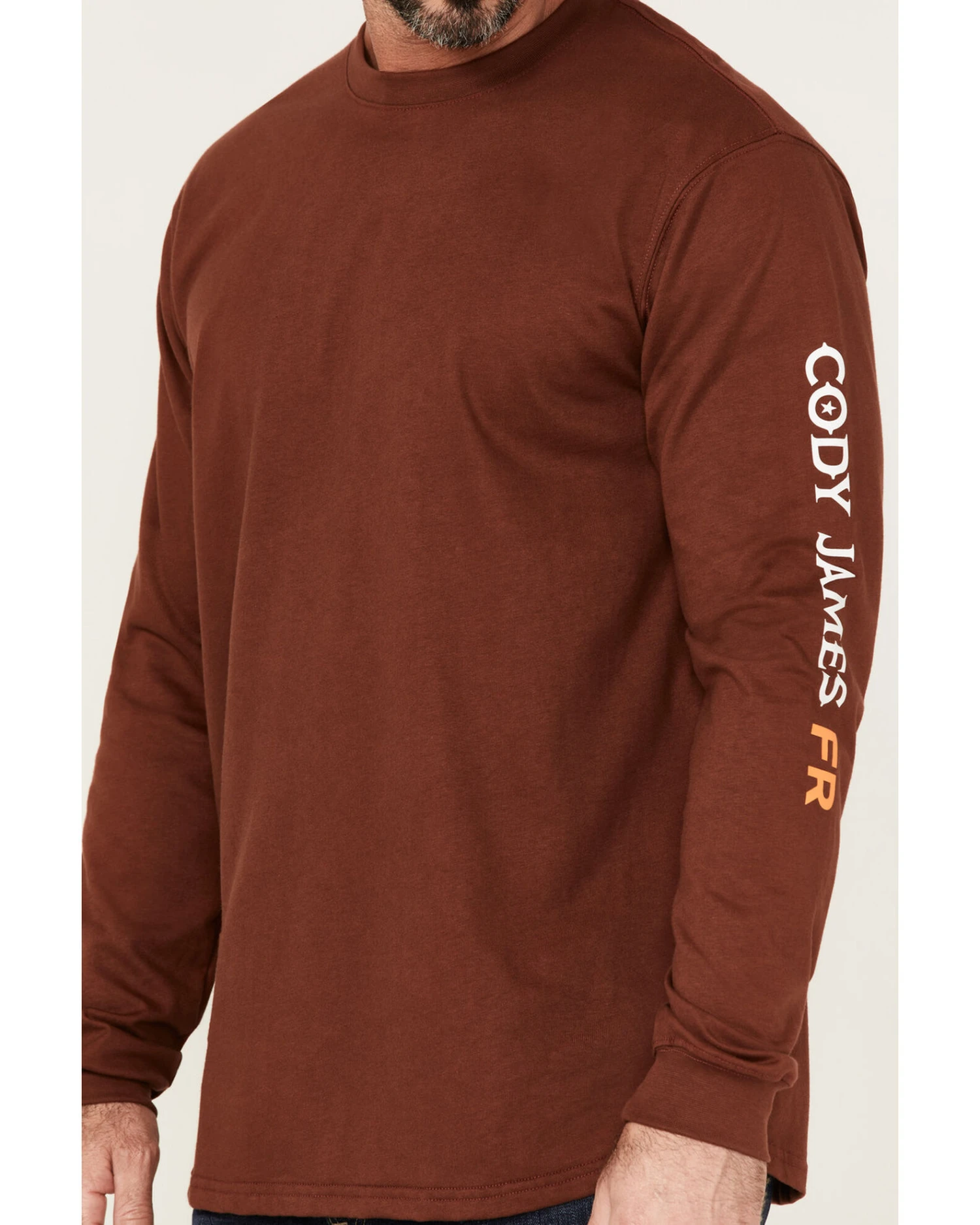 Cody James Men's FR Logo Long Sleeve Work T-Shirt - Image 3