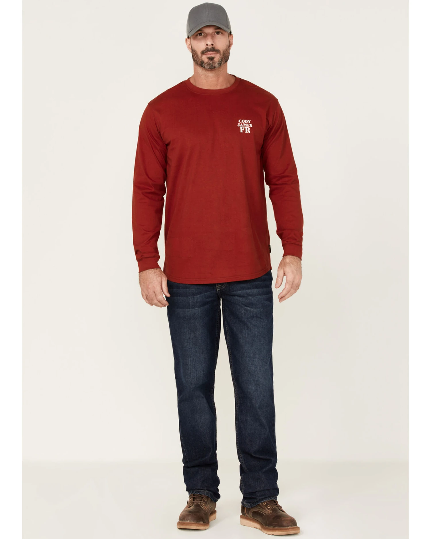 Cody James Men's FR Bossa Nova Graphic Long Sleeve Work T-Shirt - Image 2