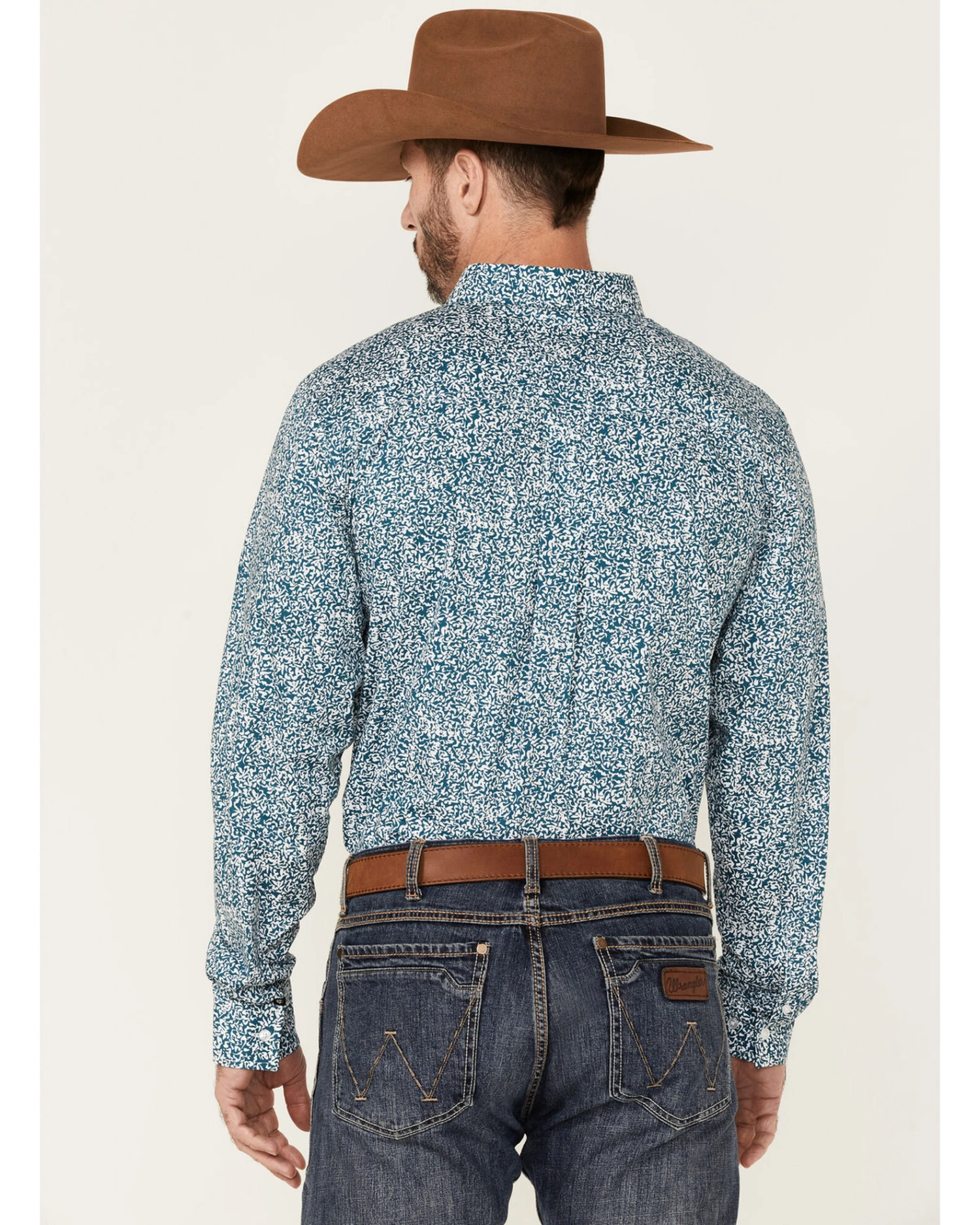 Cody James Core Men's Workforce Floral Print Long Sleeve Button-Down Western Shirt - Image 4