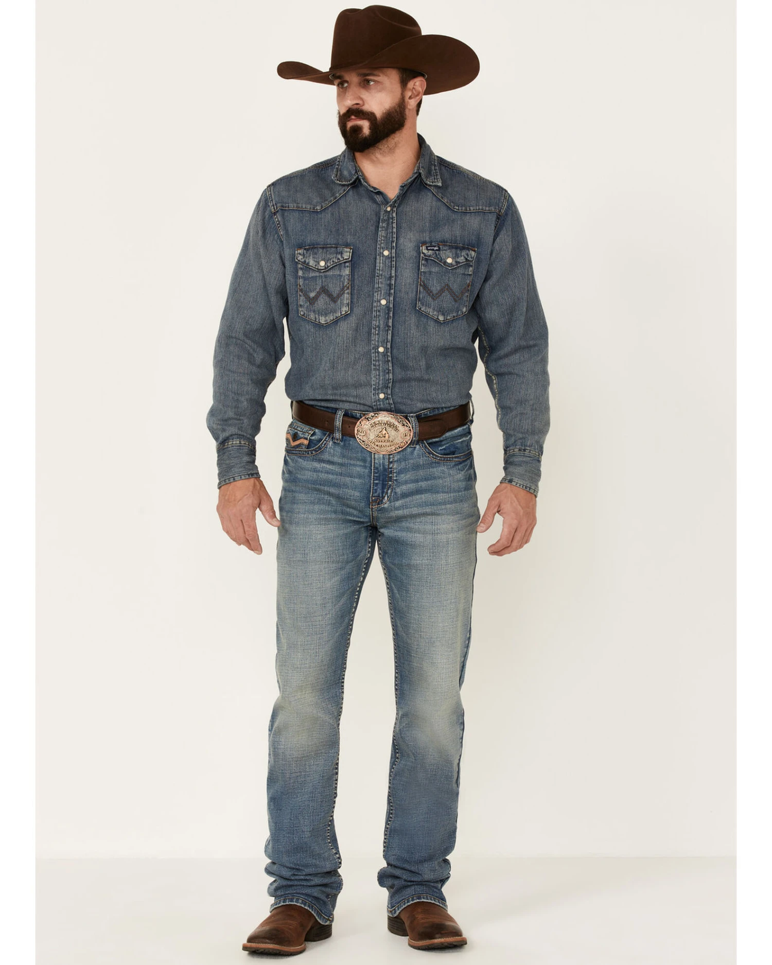 Cody James Core Men's Whistle Medium Wash Stretch Stackable Straight JeansÂ