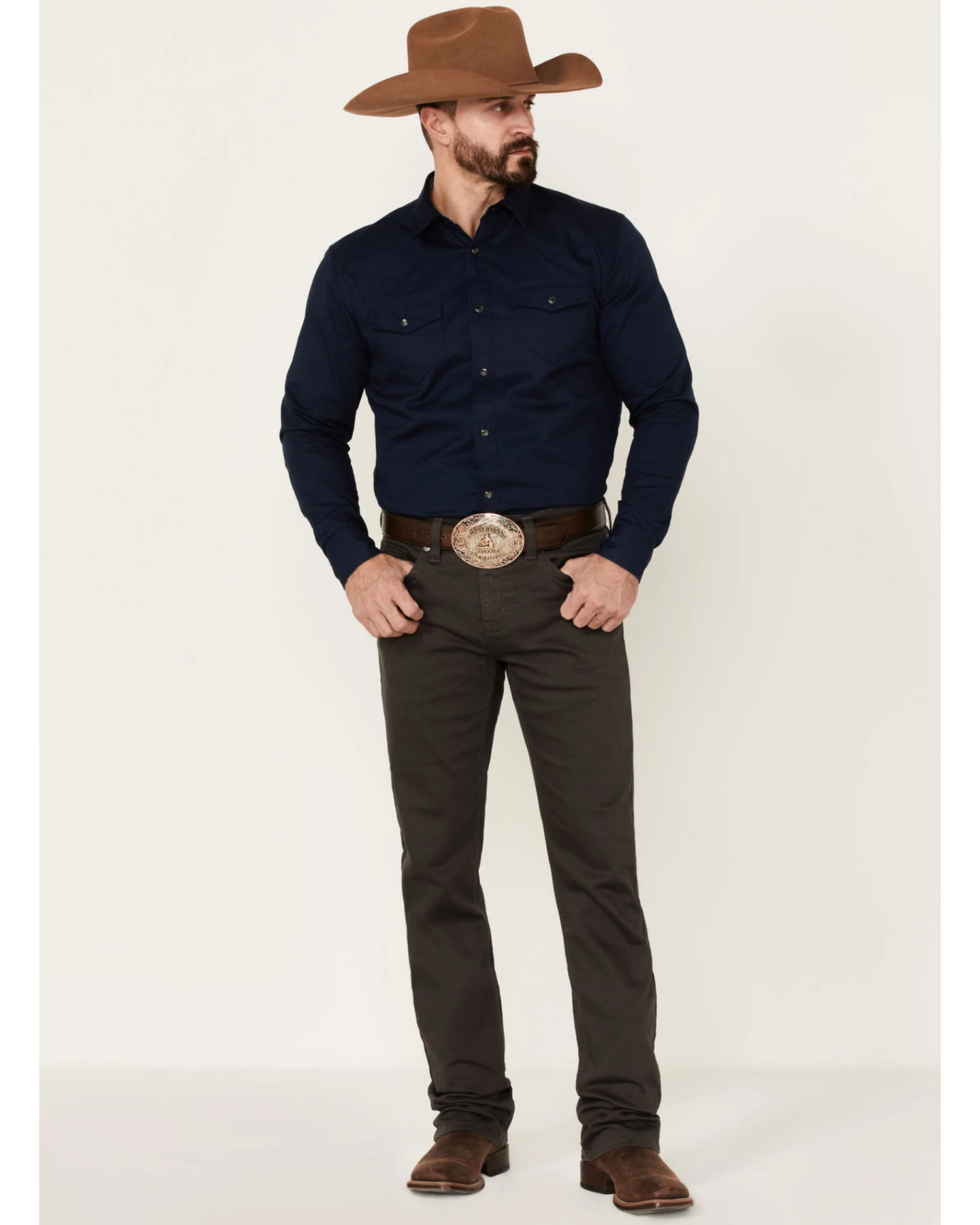 Cody James Men's Appaloosa Gray Wash Stretch Slim Straight JeansÂ