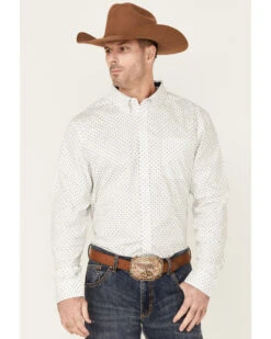 Cody James Core Men's Old Soul Mini Geo Print Long Sleeve Button-Down Western ShirtĀ