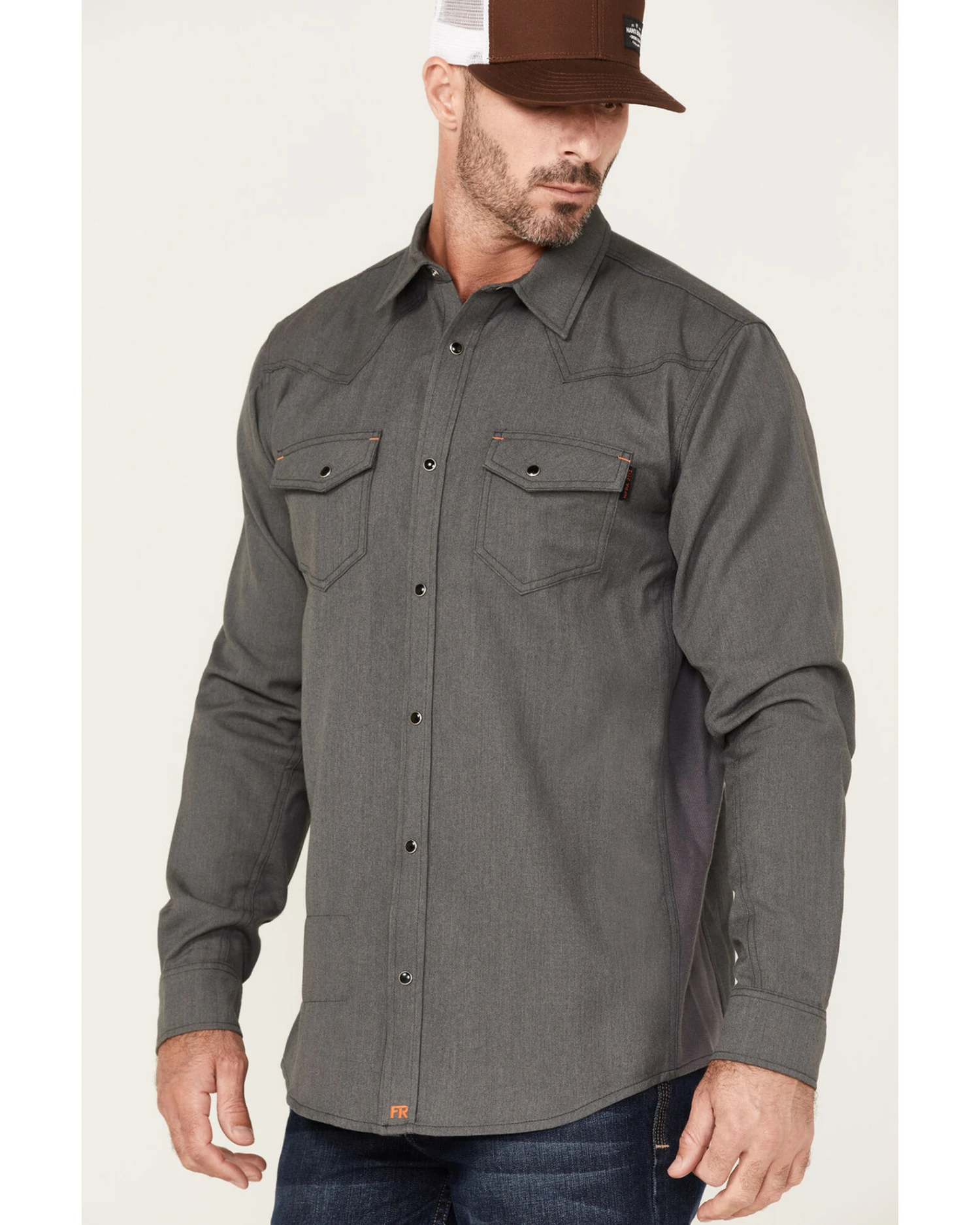 Cody James Men's FR Vented Long Sleeve Button-Down Work Shirt - Image 2