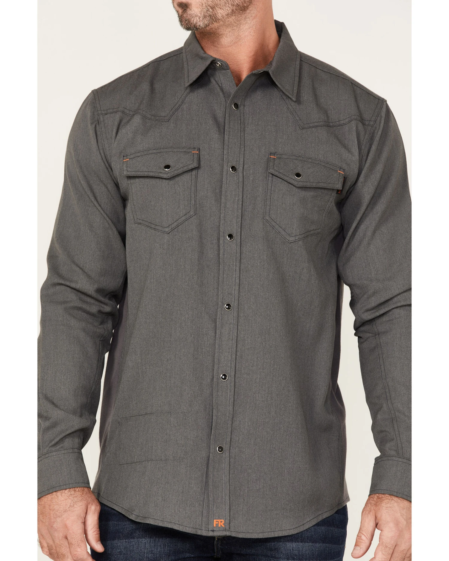 Cody James Men's FR Vented Long Sleeve Button-Down Work Shirt - Image 3