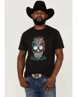 Cody James Men's Viva Mexico Muertos Skull Graphic Short Sleeve T-ShirtÂ