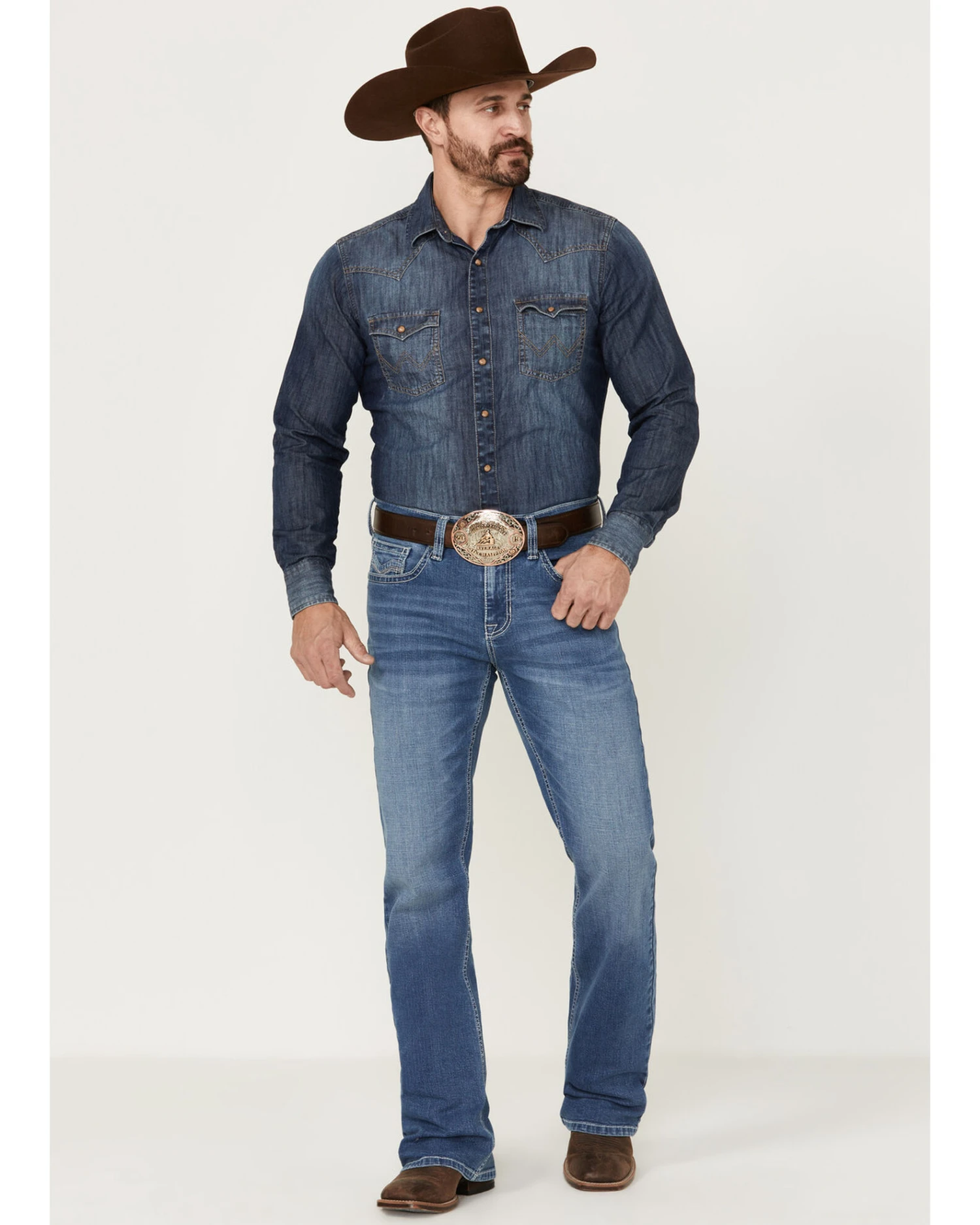 Cody James Men's Silverton Light Wash Stretch Relaxed Bootcut JeansÂ