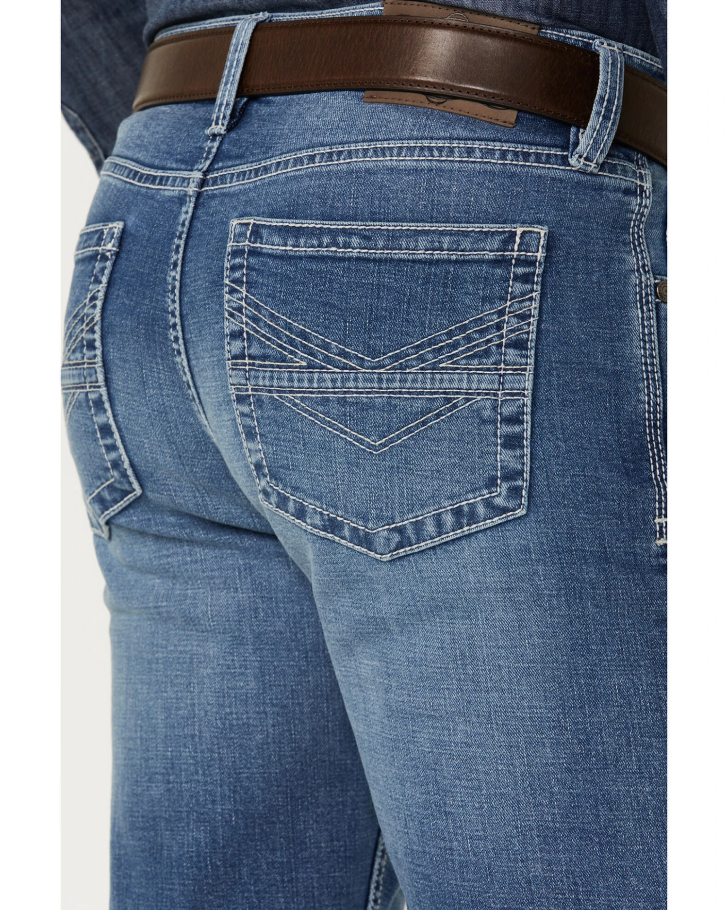 Cody James Men's Silverton Light Wash Stretch Relaxed Bootcut Jeans - Image 4