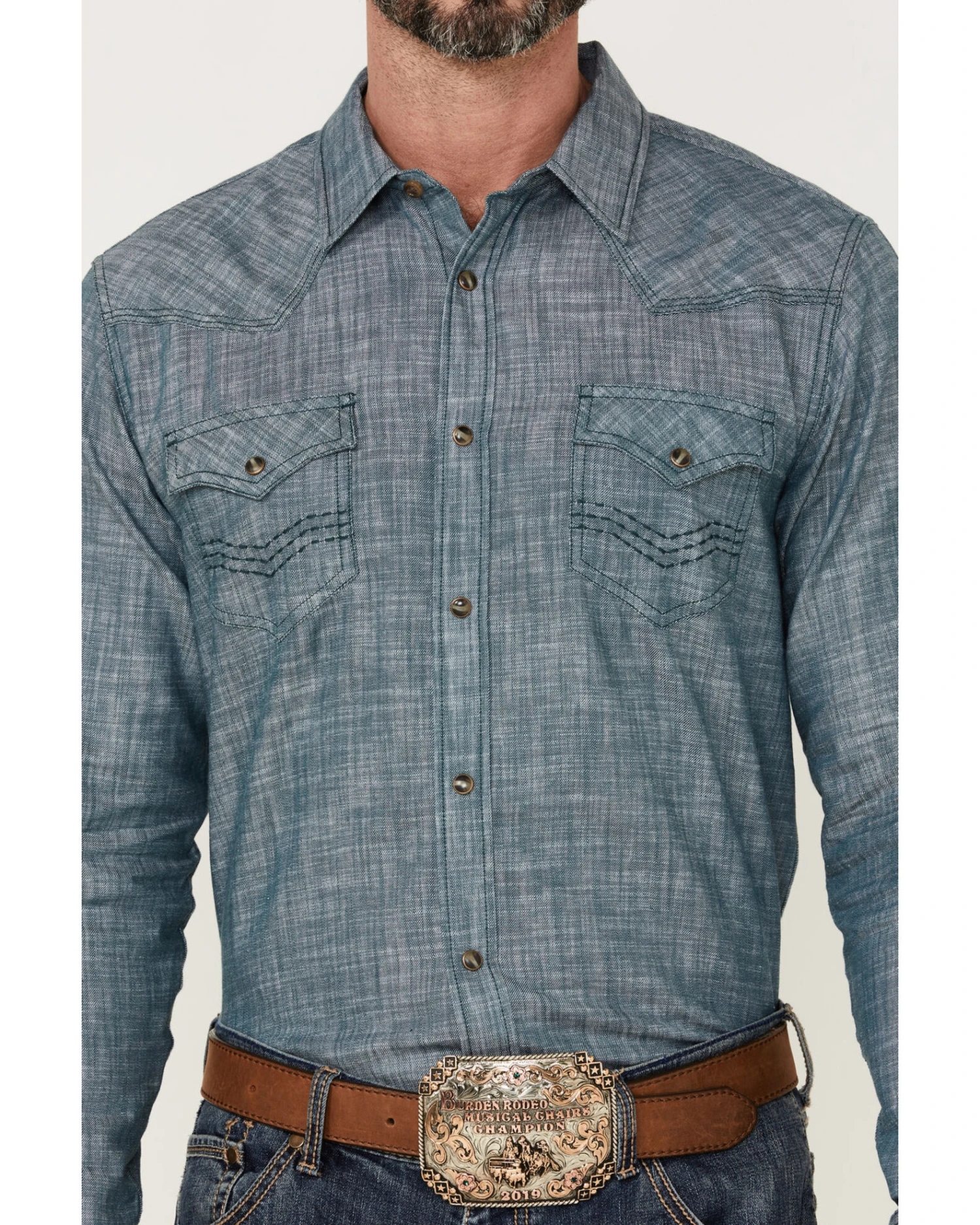 Cody James Men's Hotspot Solid Long Sleeve Snap Western Shirt - Image 3