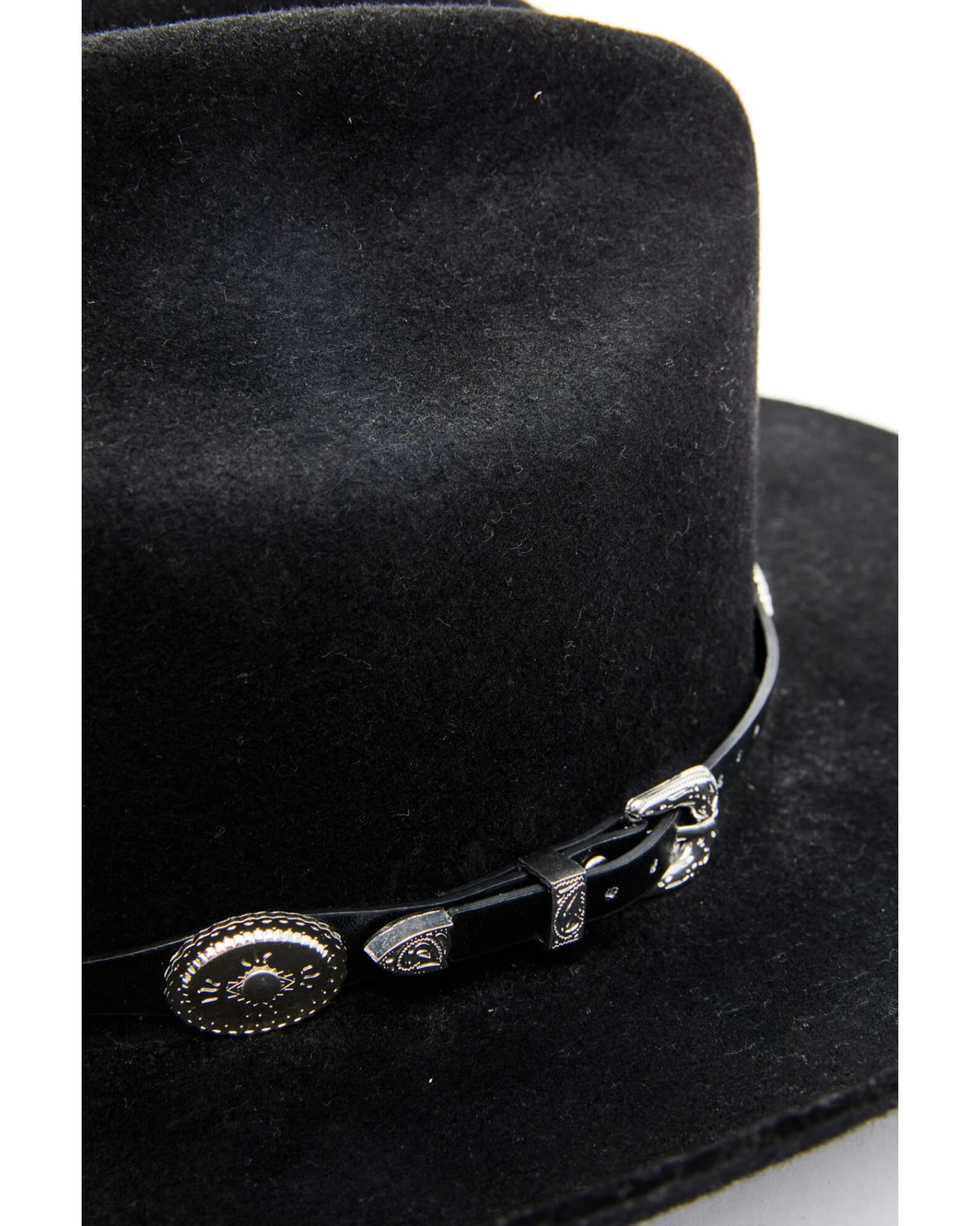 Cody James Men's Silver Concho Hat Band - Image 2