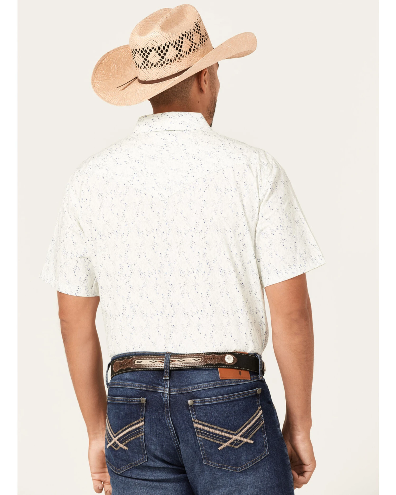 Cody James Men's Liberty Hill Floral Print Short Sleeve Snap Western Shirt - Image 4