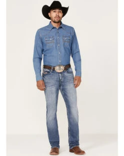 Cody James Men's Dice House Medium Wash Stretch Stackable Straight JeansĀ