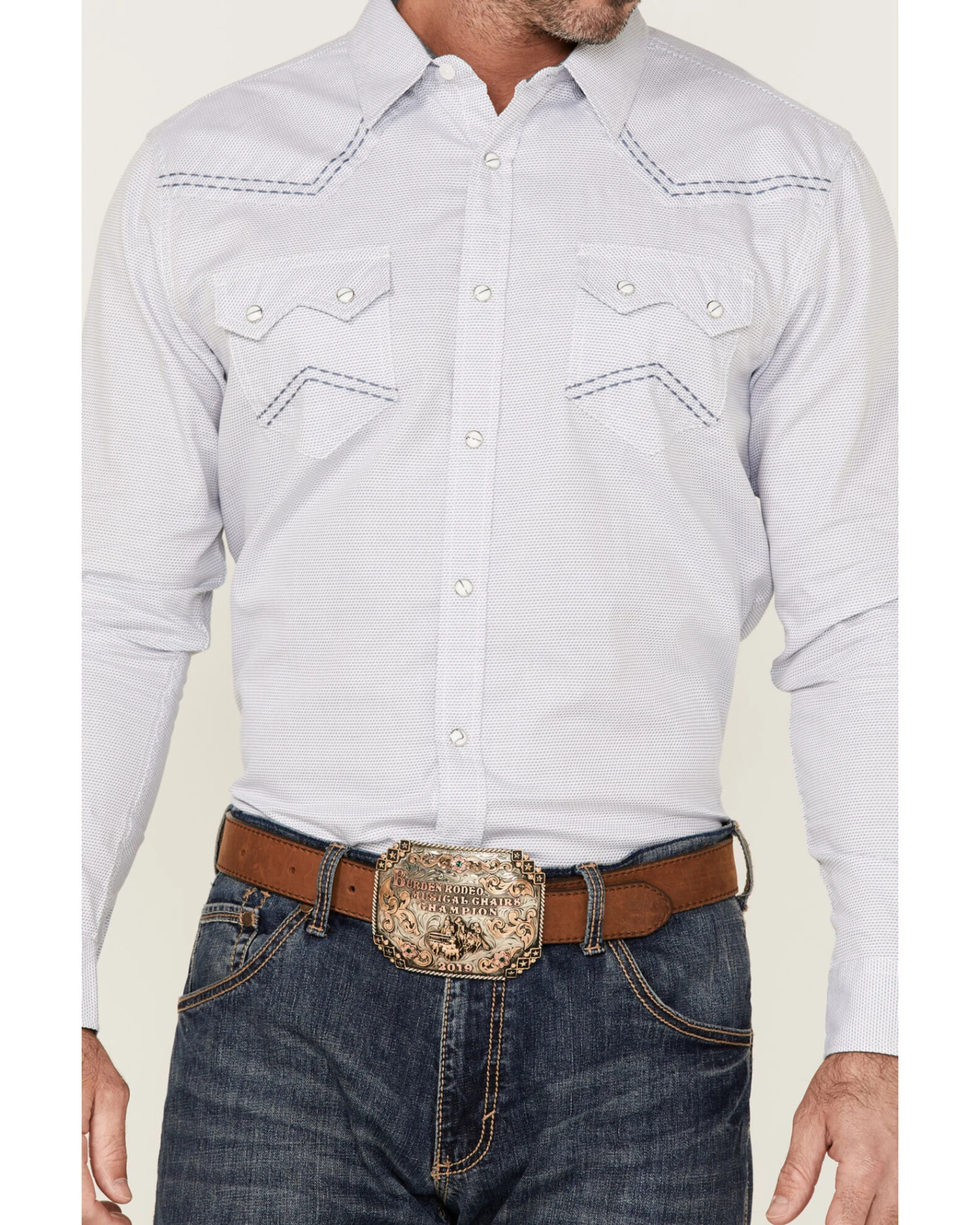 Cody James Men's Sand Creek Tonal Solid Long Sleeve Snap Western Shirt - Big & Tall - Image 3