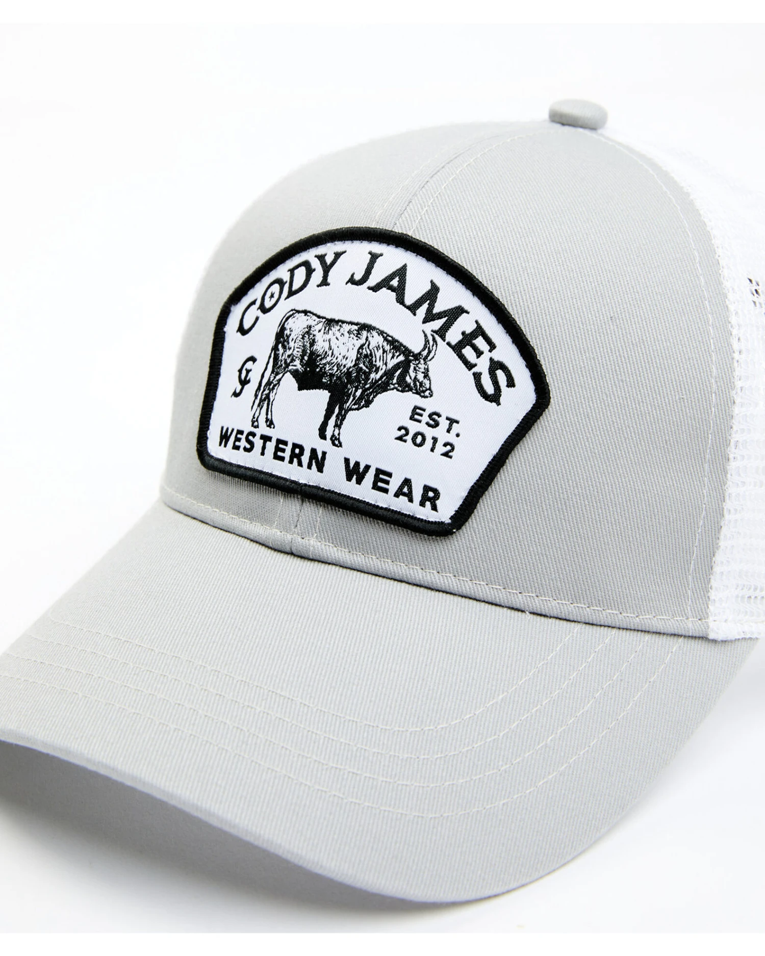 Cody James Men's Cow Logo Patch Mesh-Back Ball Cap - Image 2