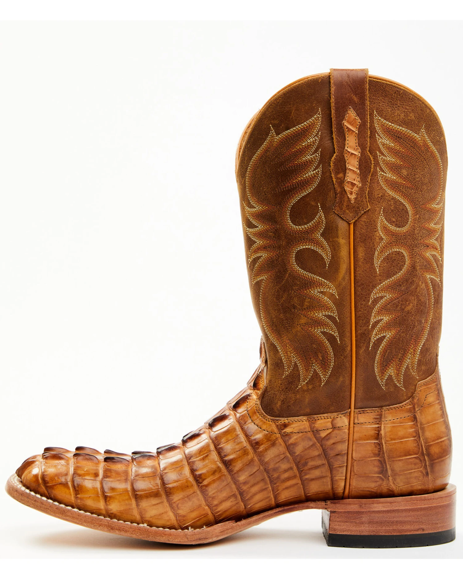Cody James Men's Caiman Cognac 12" Exotic Western Boots - Broad Square Toe - Image 7