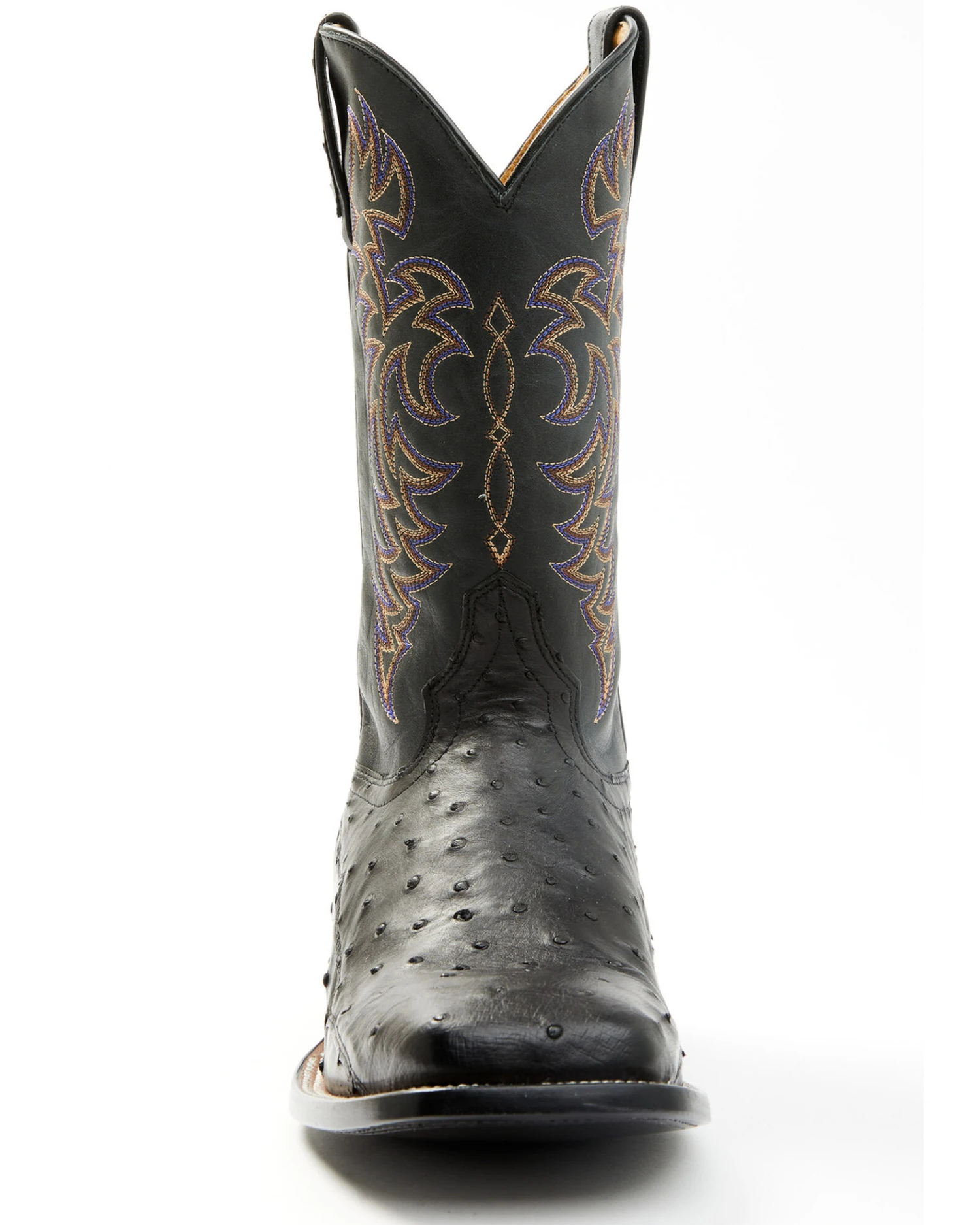 Cody James Men's Exotic Full-Quill Ostrich Western Boots - Broad Square Toe - Image 5