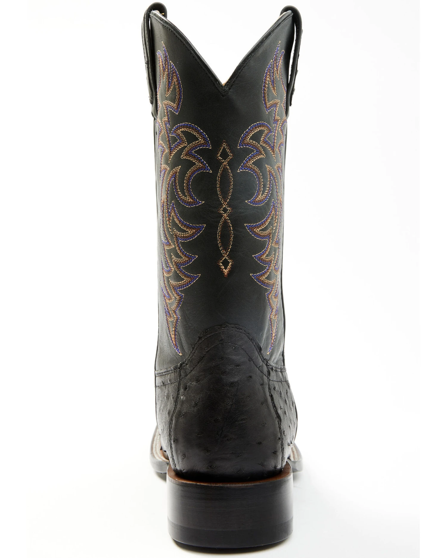 Cody James Men's Exotic Full-Quill Ostrich Western Boots - Broad Square Toe - Image 2