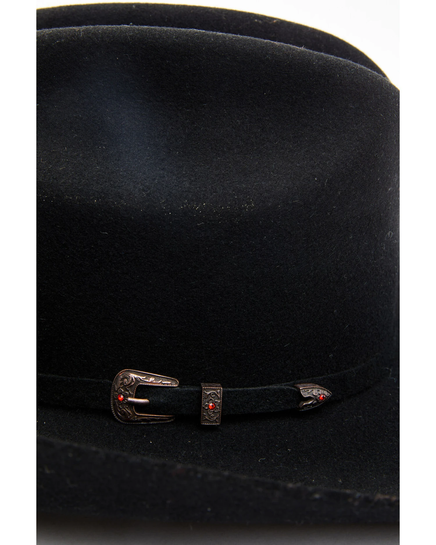 Cody James Men's 5X Self Band Cattleman Fur Blend Western Hat - Black - Image 2