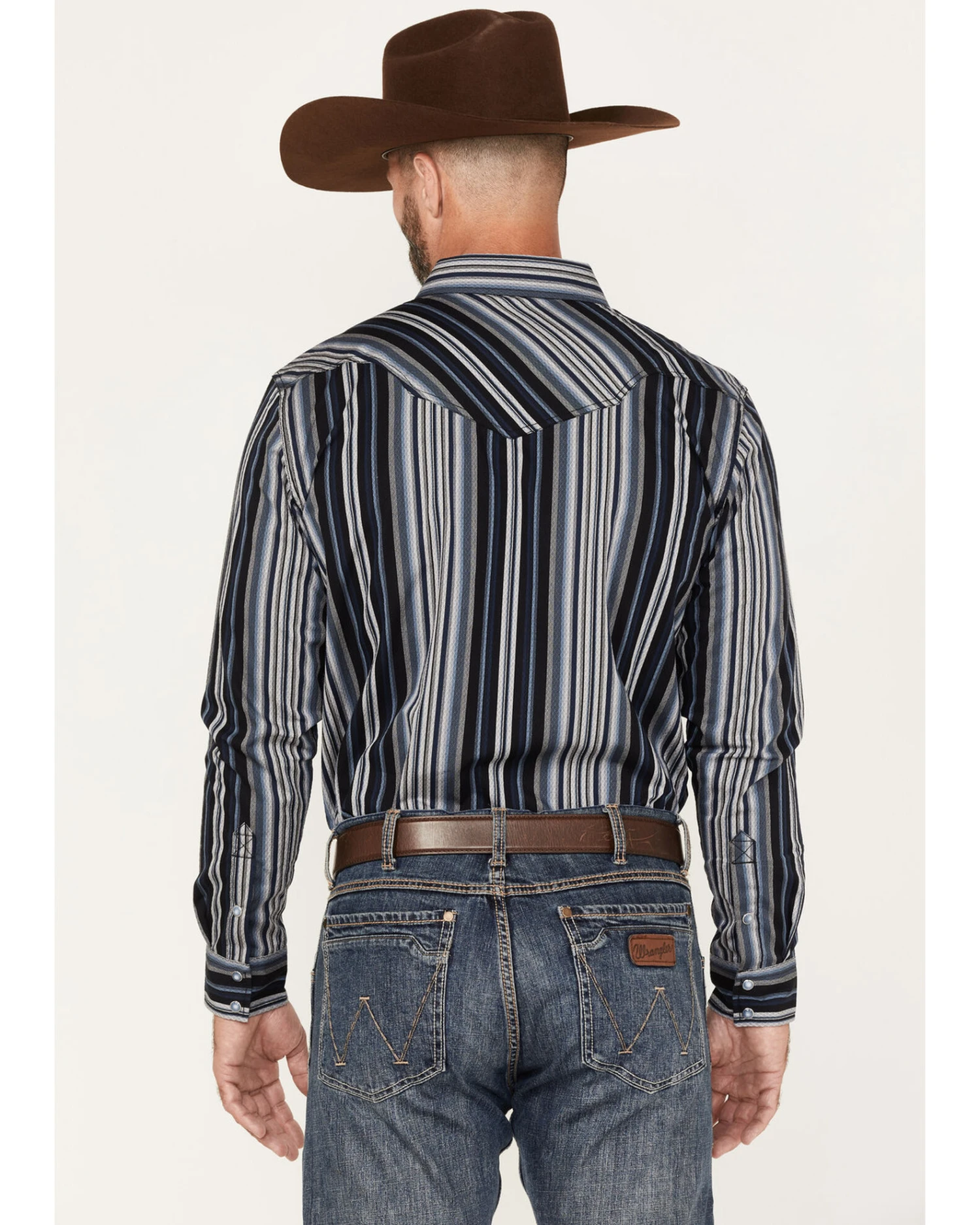 Cody James Men's Hull Vintage Stripe Snap Western Shirt - Image 4