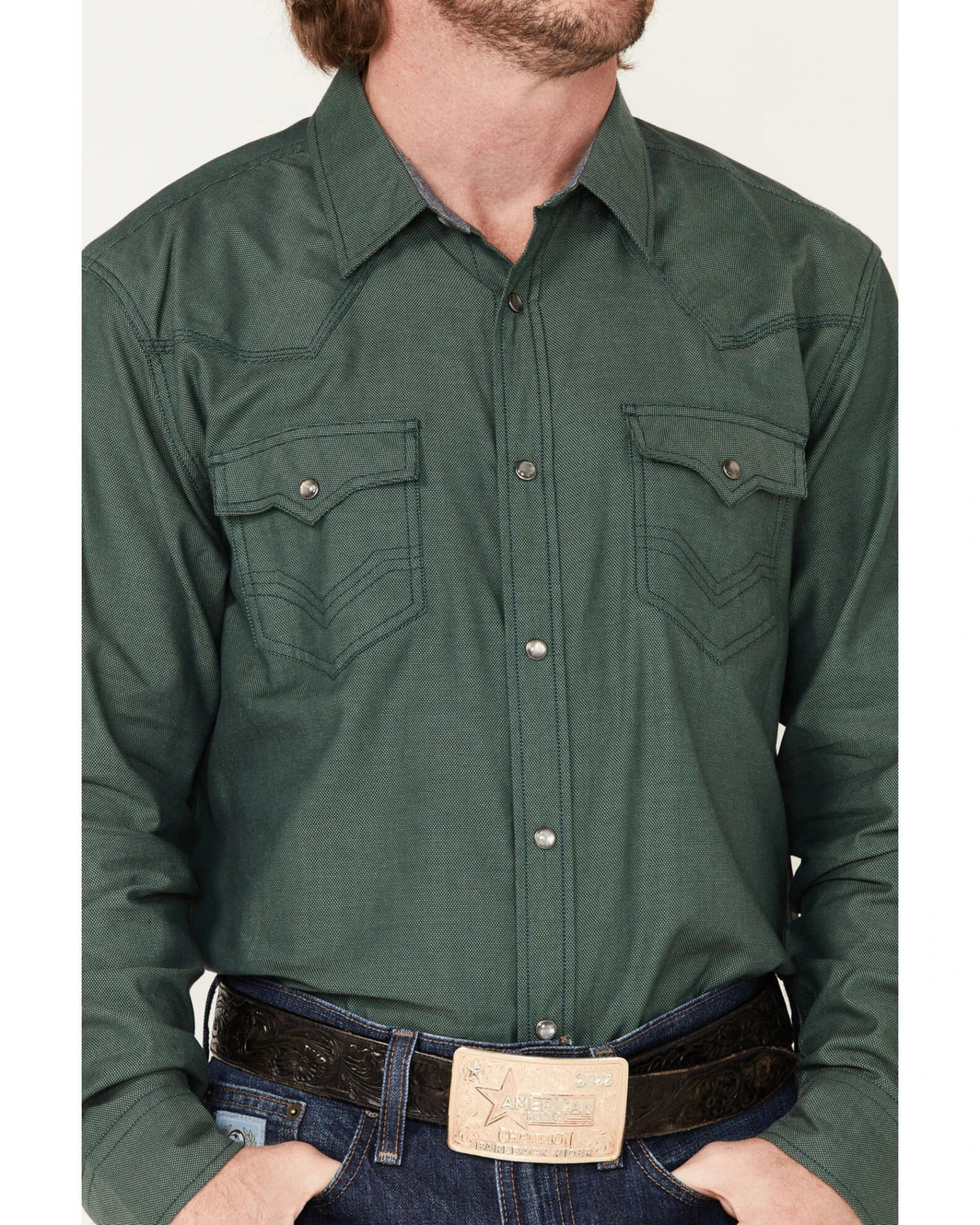 Cody James Men's Primitive Long Sleeve Snap Western Shirt - Image 3