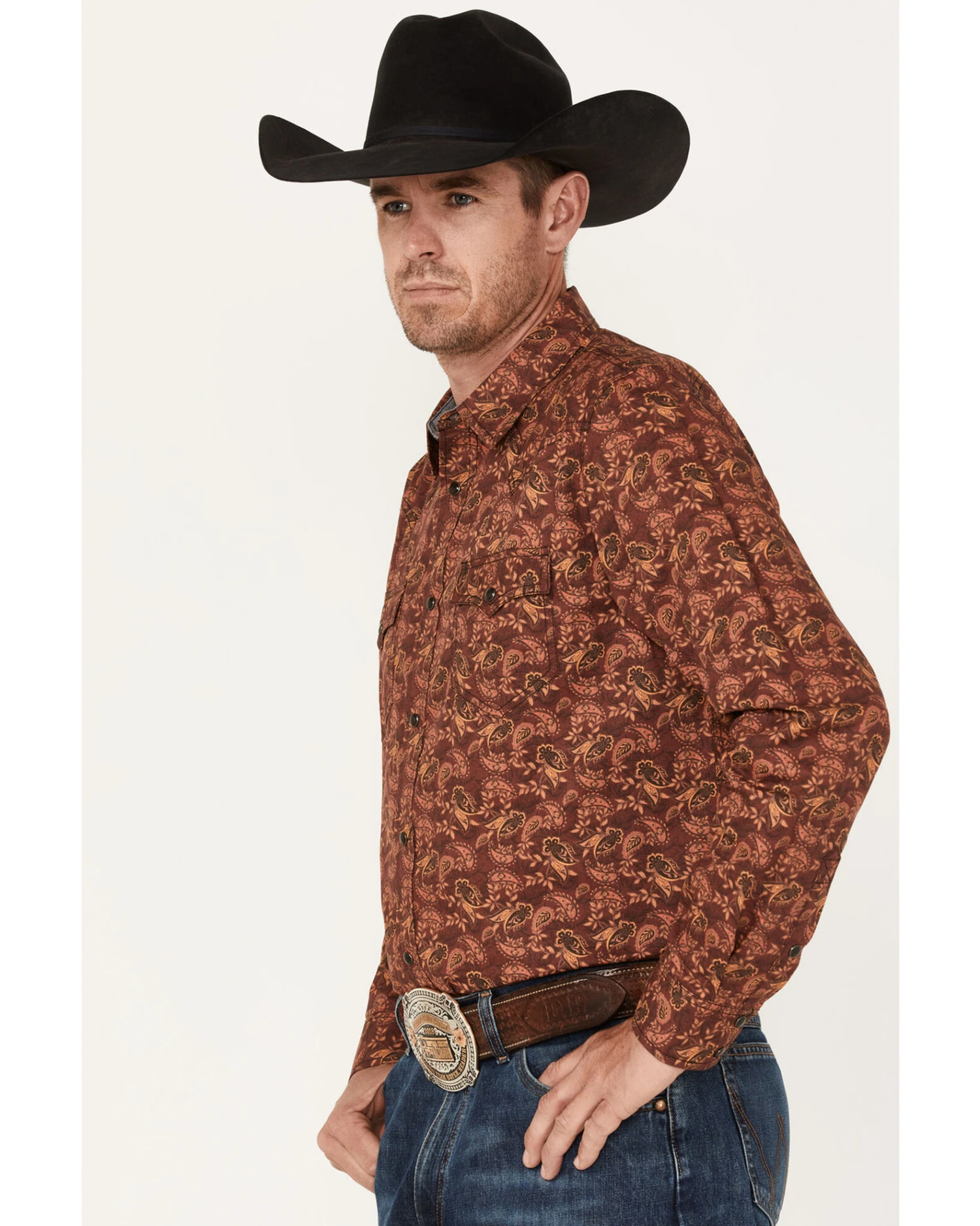 Cody James Men's On Tour Paisley Print Long Sleeve Snap Western Shirt - Big & Tall - Image 2