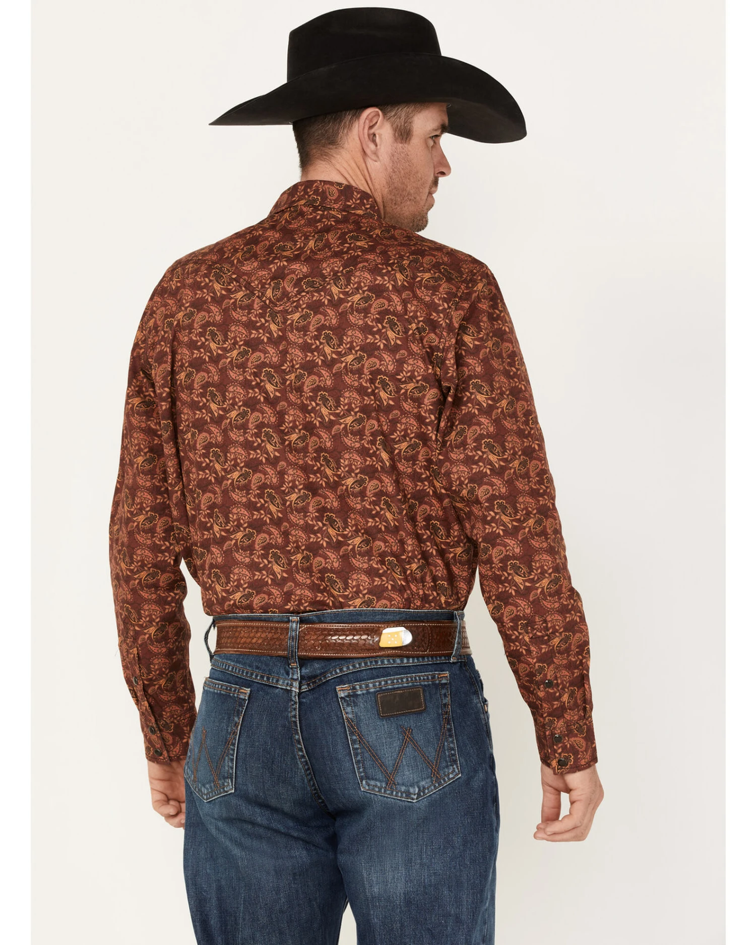 Cody James Men's On Tour Paisley Print Long Sleeve Snap Western Shirt - Big & Tall - Image 4