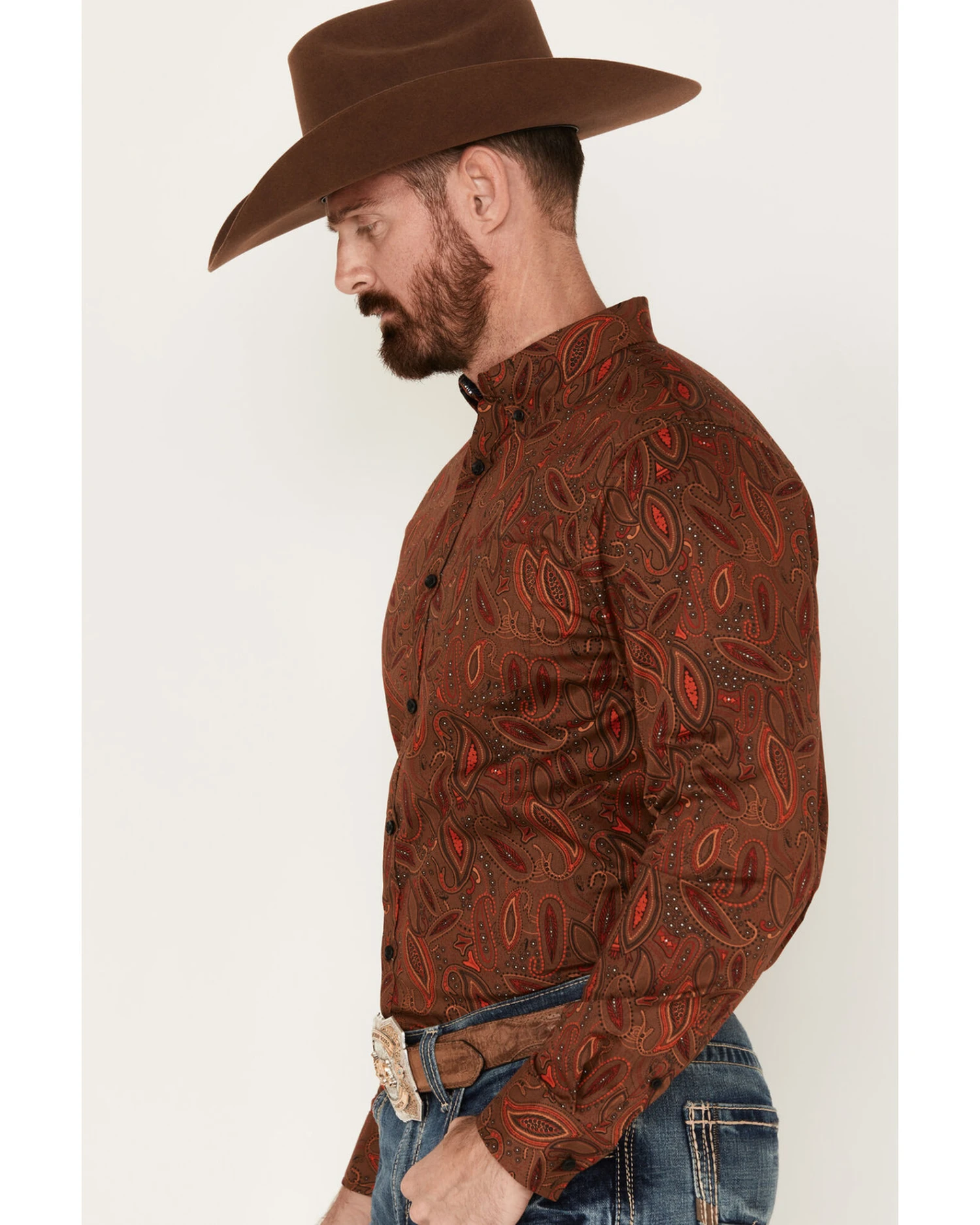 Cody James Tortuga Paisley Print Button Down Western Shirt - Big & Tall - Image 2